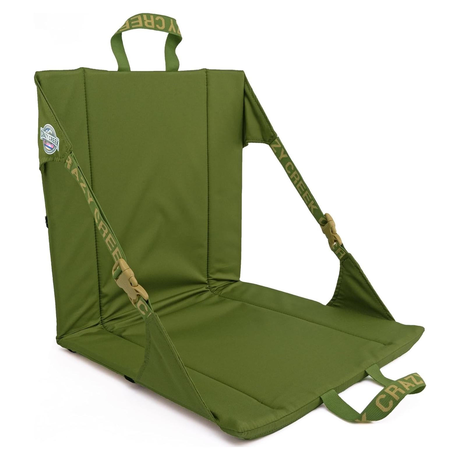 Silla Original Crazy Creek Verde Militar Plegable 0.45 kg