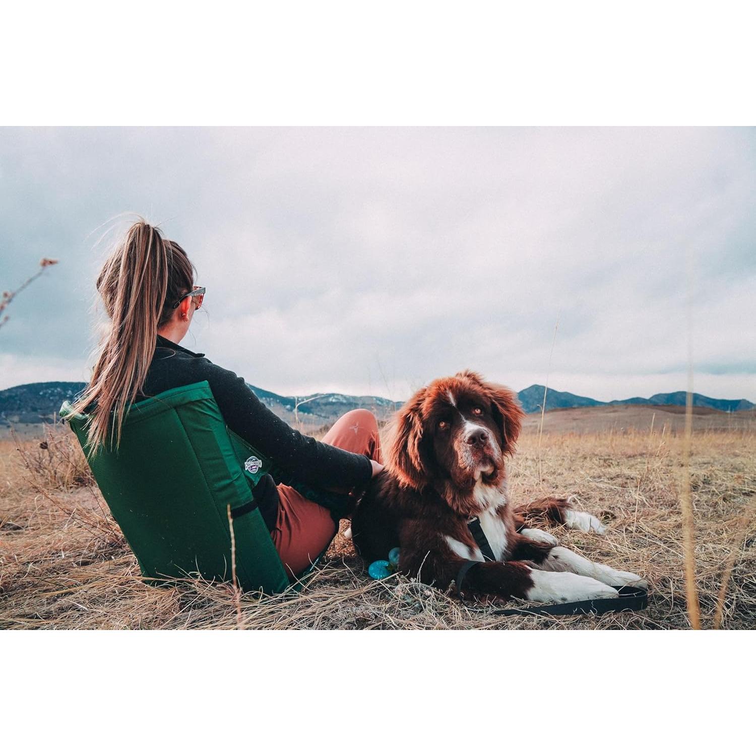 Silla Original Crazy Creek Verde Militar Plegable 0.45 kg