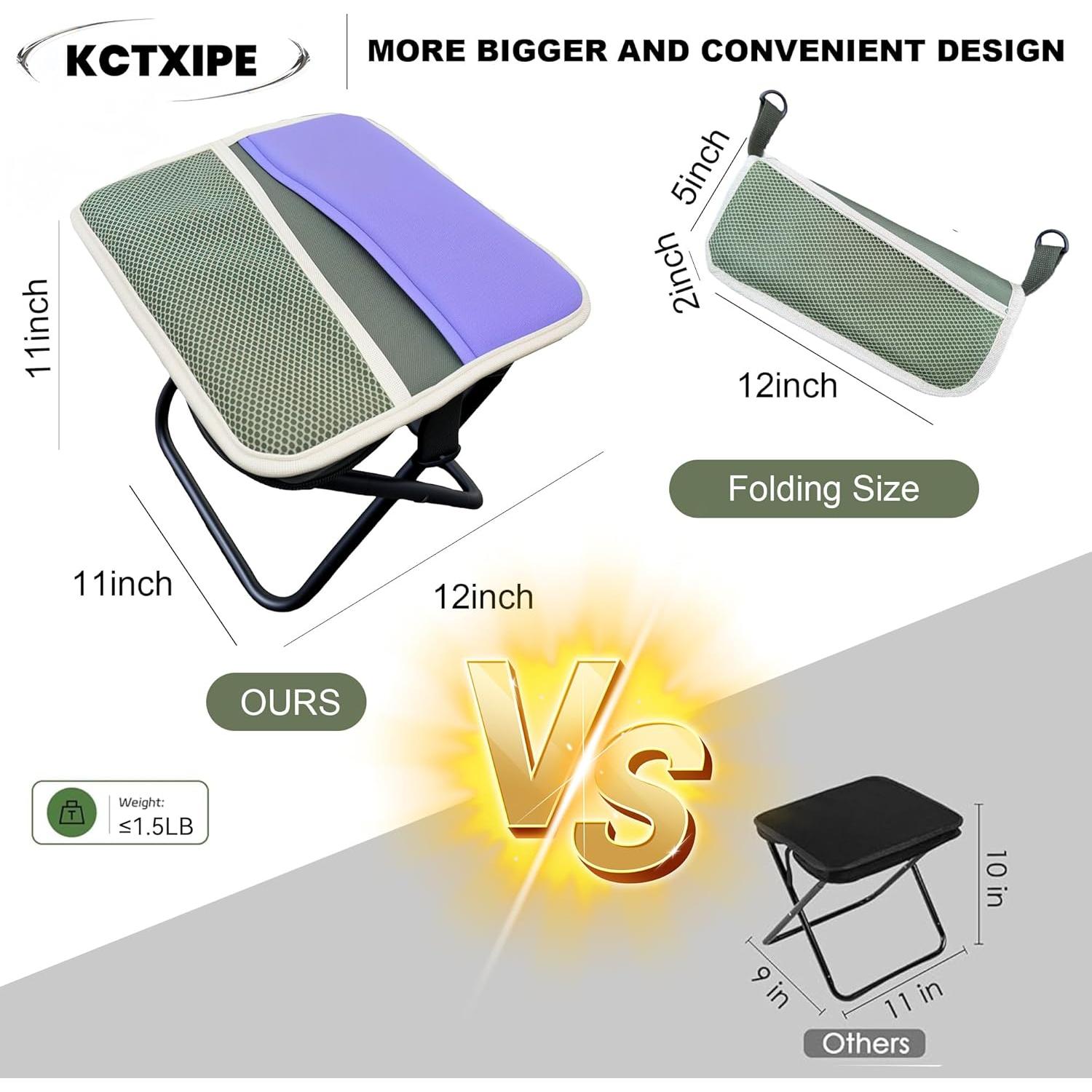 Taburete Plegable KCTXIPE Atrovirens 0.45 kg para Exterior