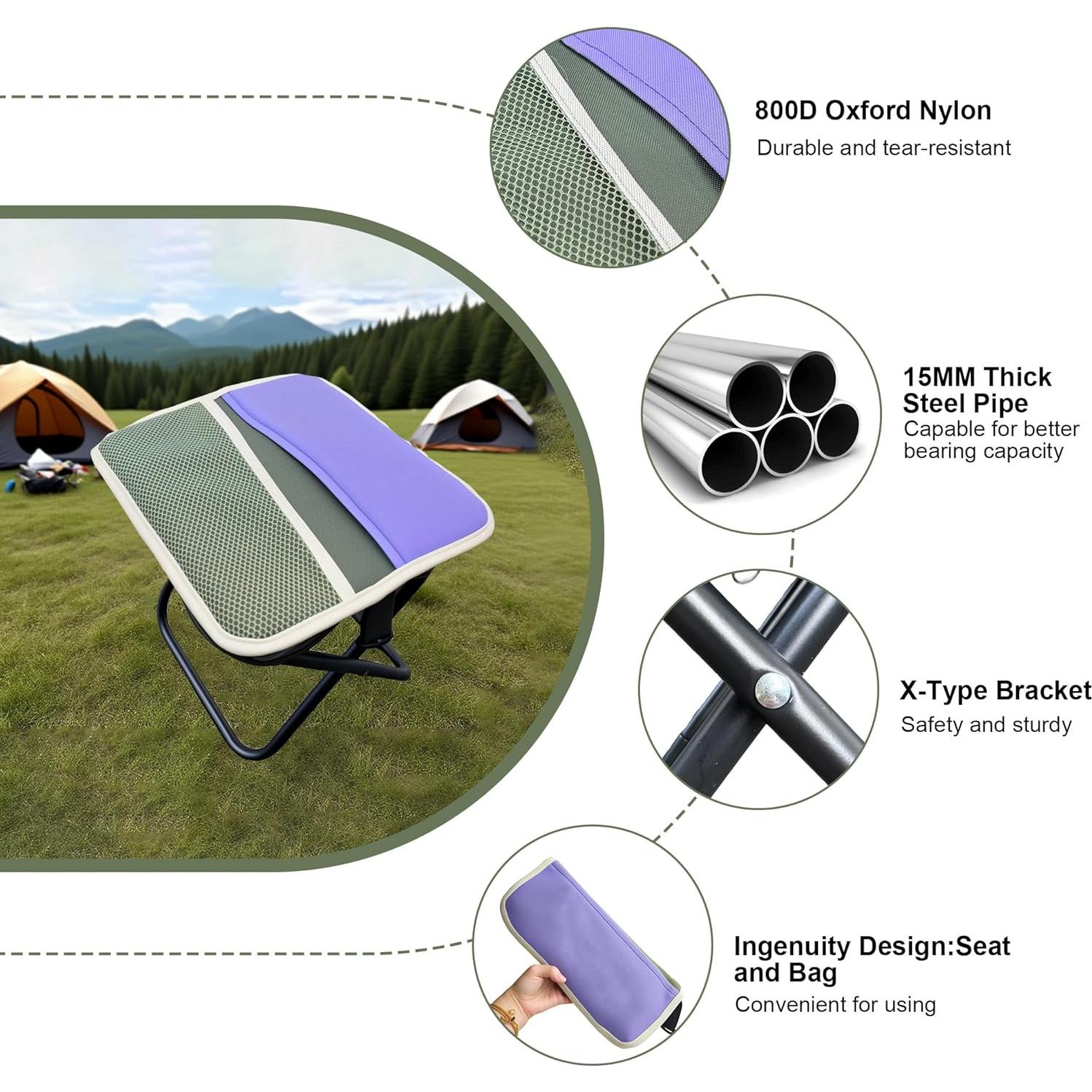 Taburete Plegable KCTXIPE Atrovirens 0.45 kg para Exterior