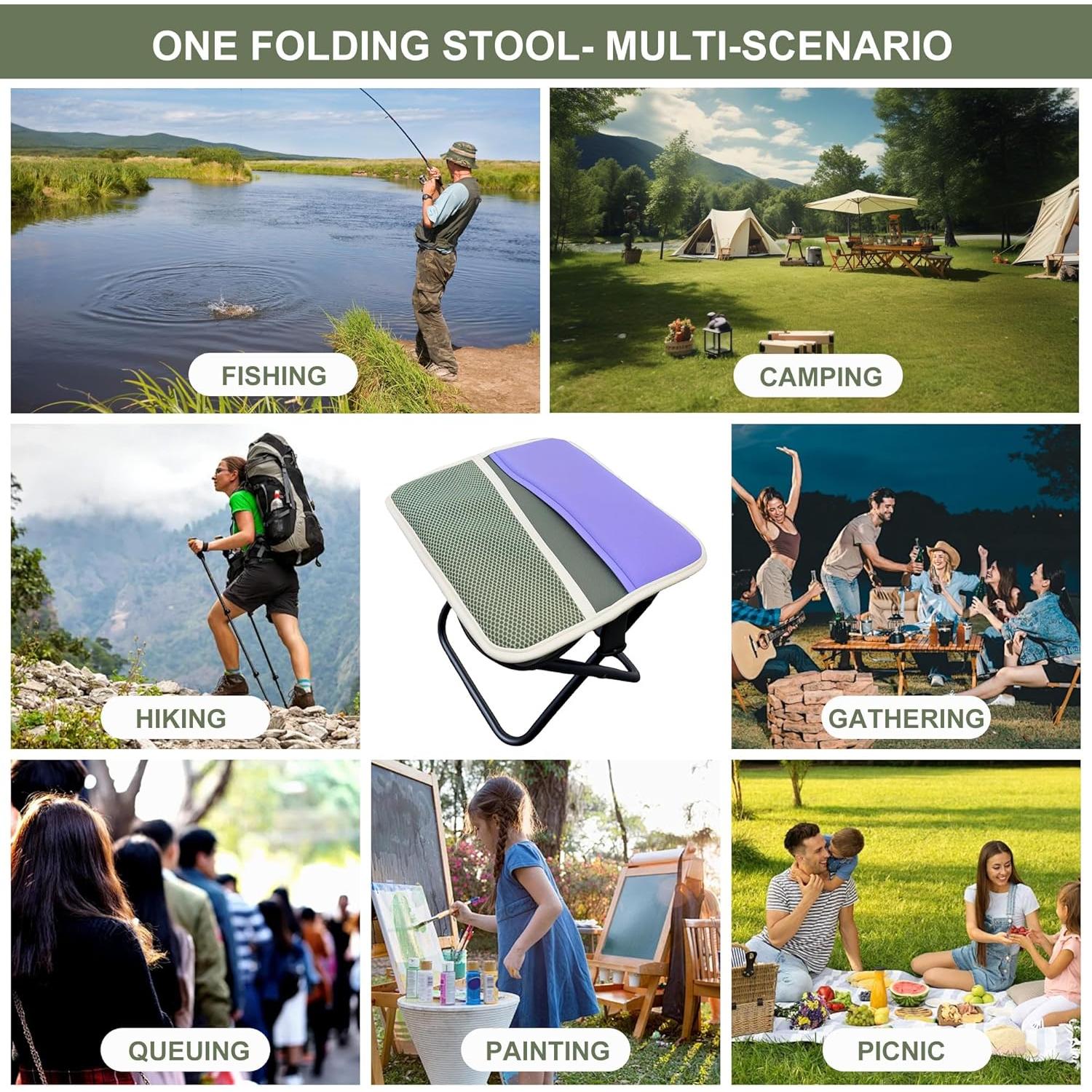 Taburete Plegable KCTXIPE Atrovirens 0.45 kg para Exterior