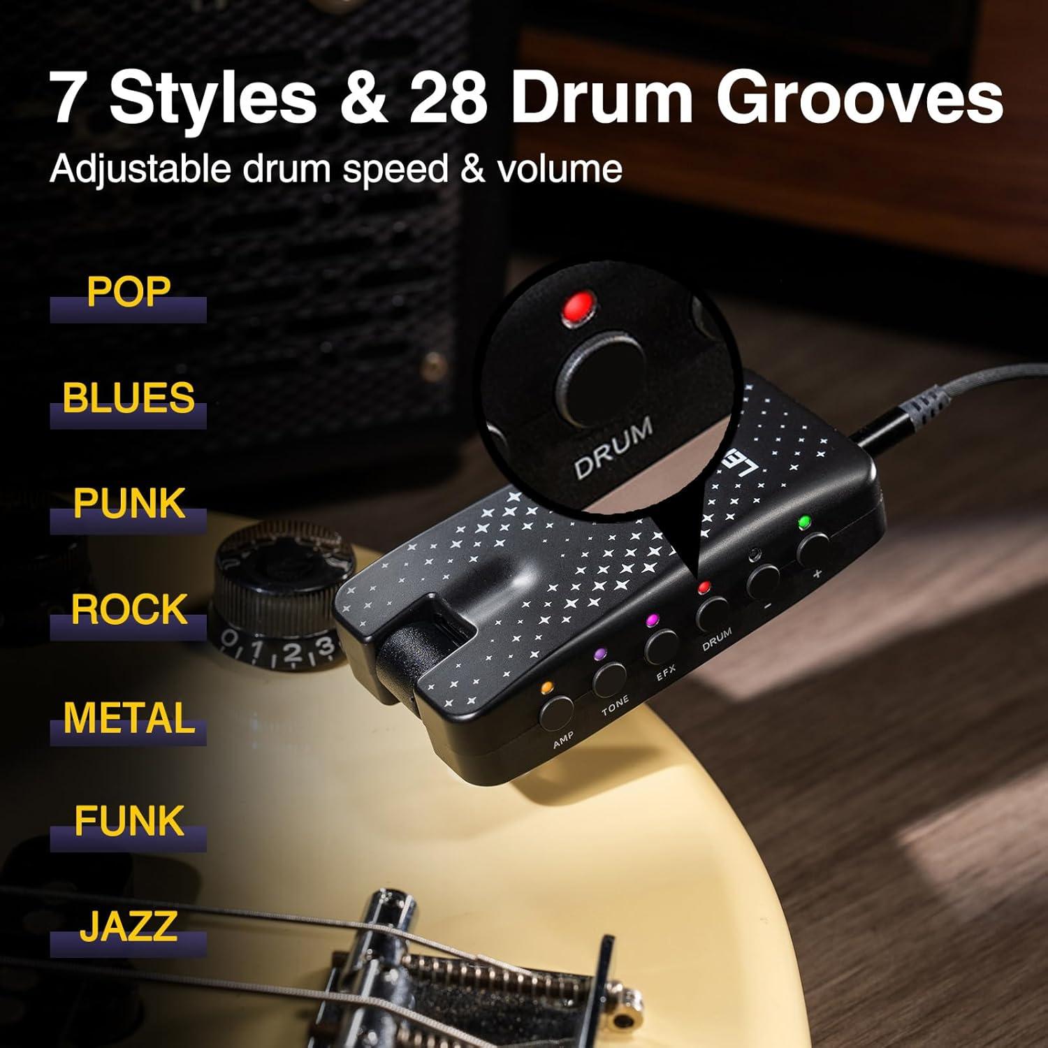 Amplificador de Auriculares LEKATO EP-01 para Guitarra Eléctrica y Bajo