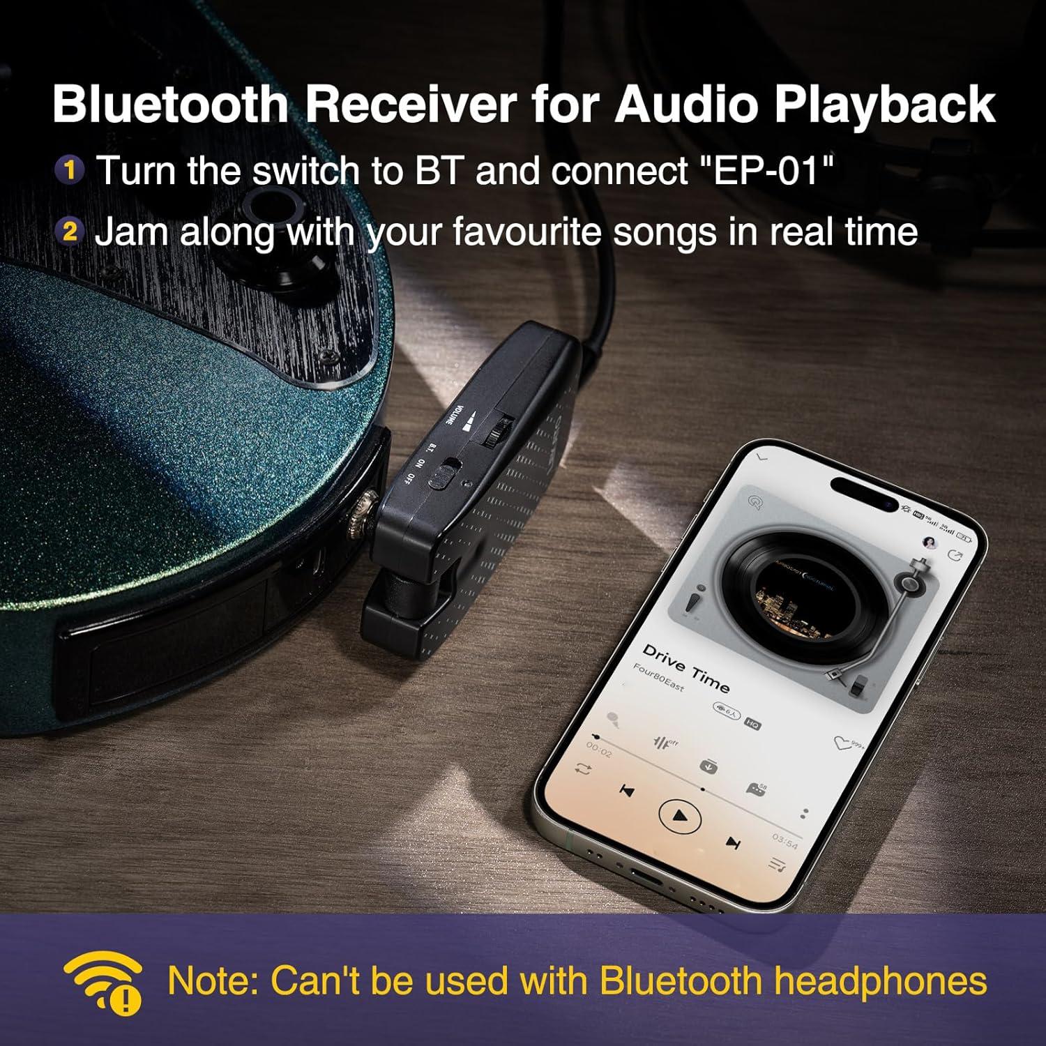 Amplificador de Auriculares LEKATO EP-01 para Guitarra Eléctrica y Bajo