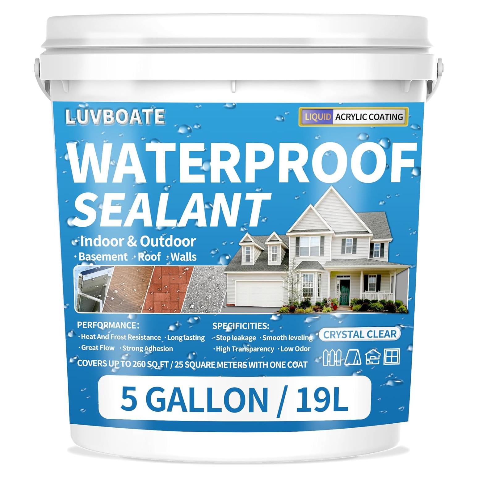 Sellador Impermeable LUVBOATE 5 Galones a Base de Agua