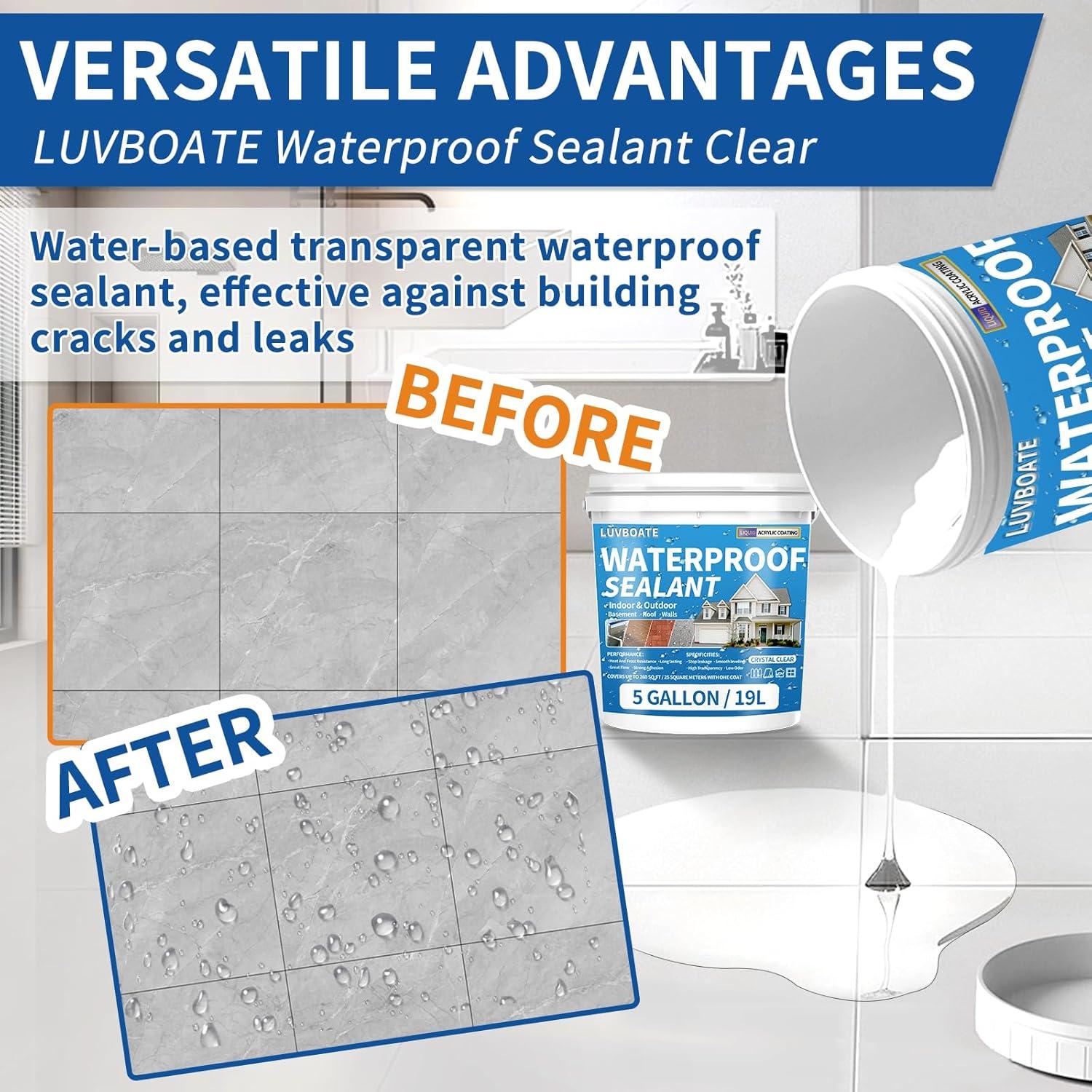 Sellador Impermeable LUVBOATE 5 Galones a Base de Agua