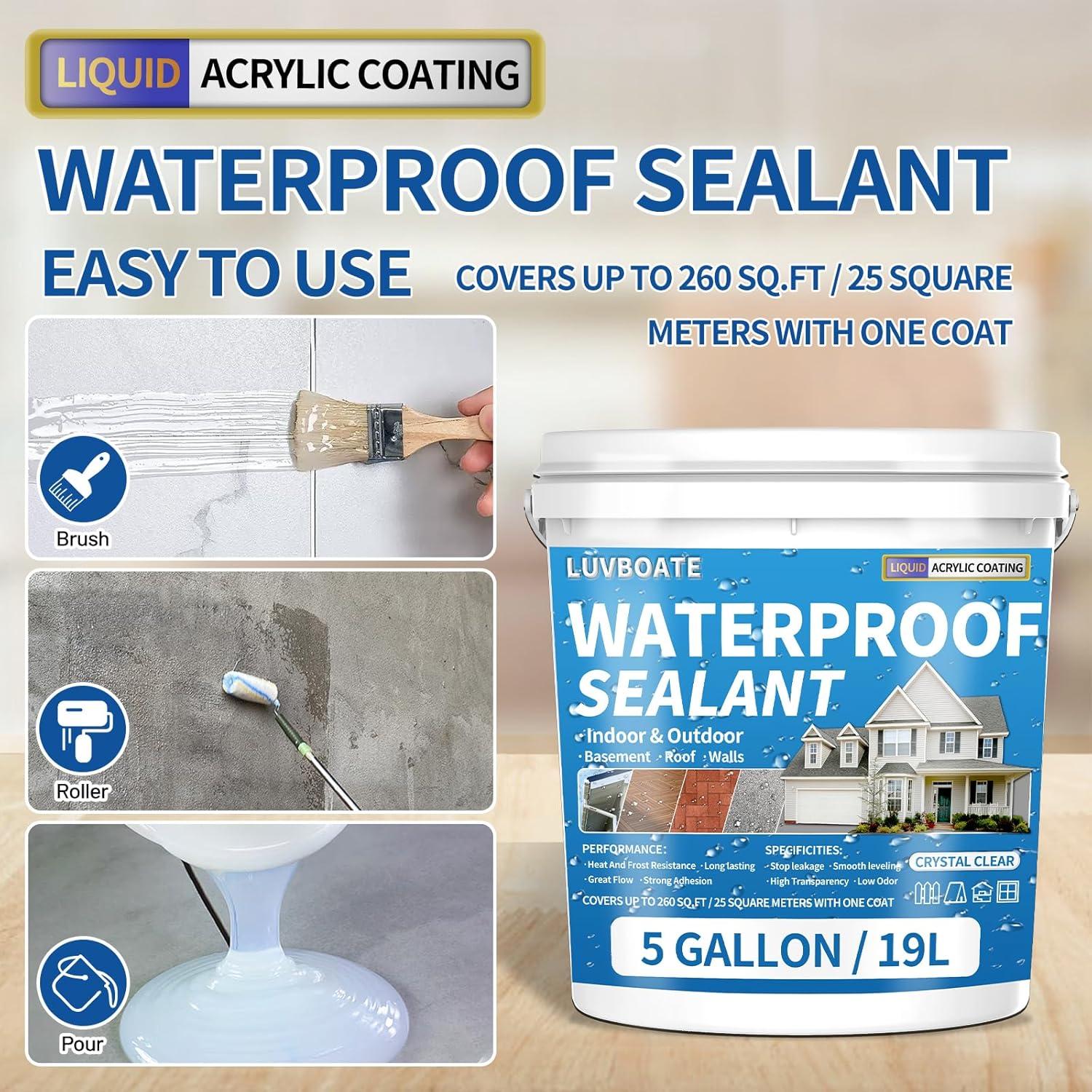 Sellador Impermeable LUVBOATE 5 Galones a Base de Agua