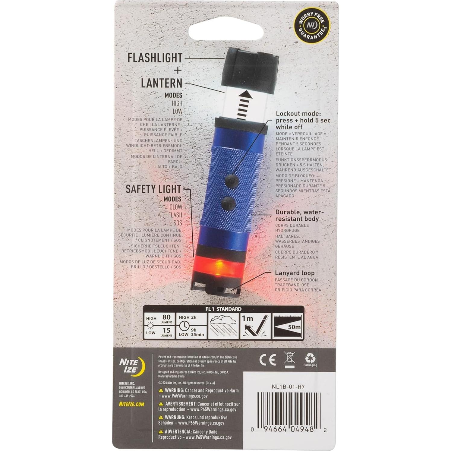 Linterna LED Mini Nite Ize Radiant 80 Lúmenes Negra