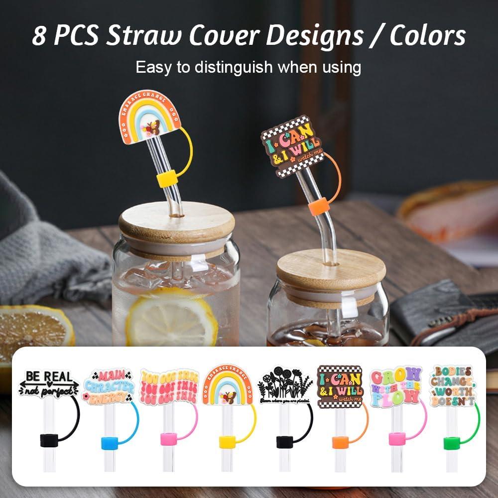 Tapa de Silicona para Pajitas NOVGATU 8PCS 9-10mm Arcoíris