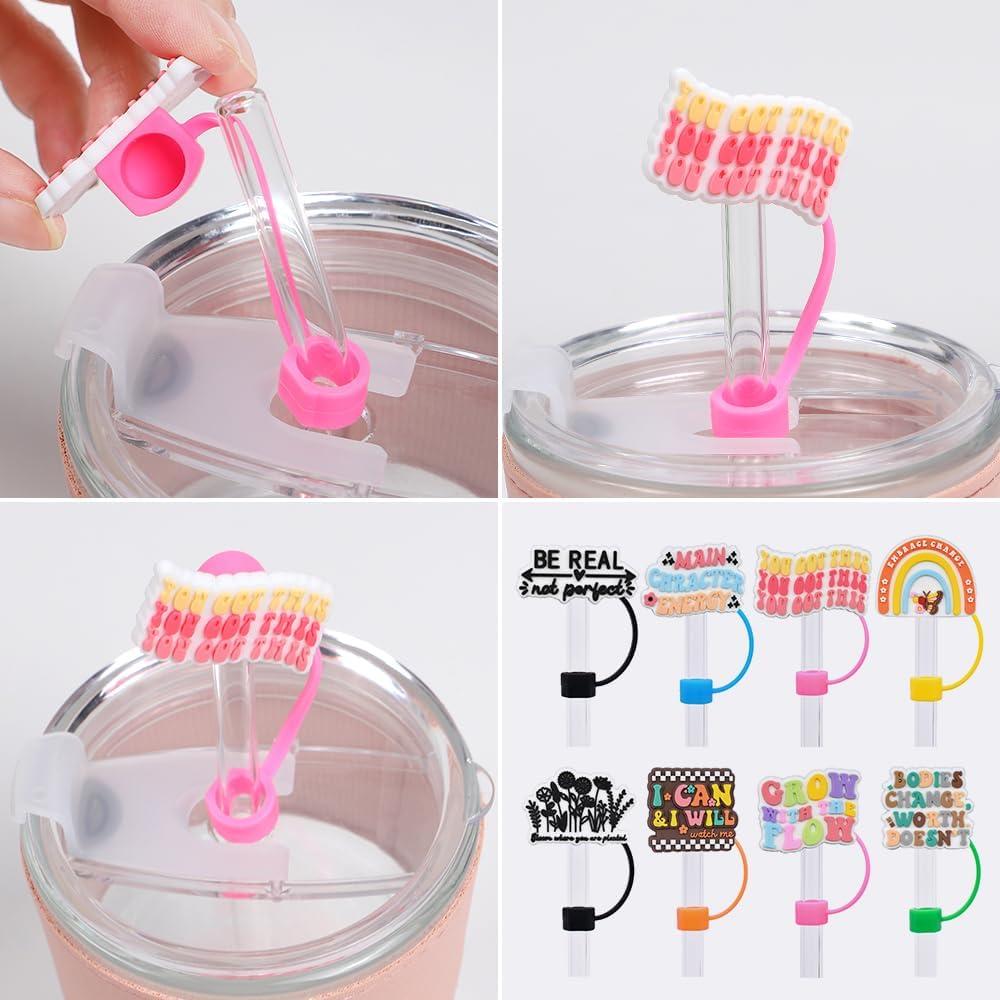 Tapa de Silicona para Pajitas NOVGATU 8PCS 9-10mm Arcoíris