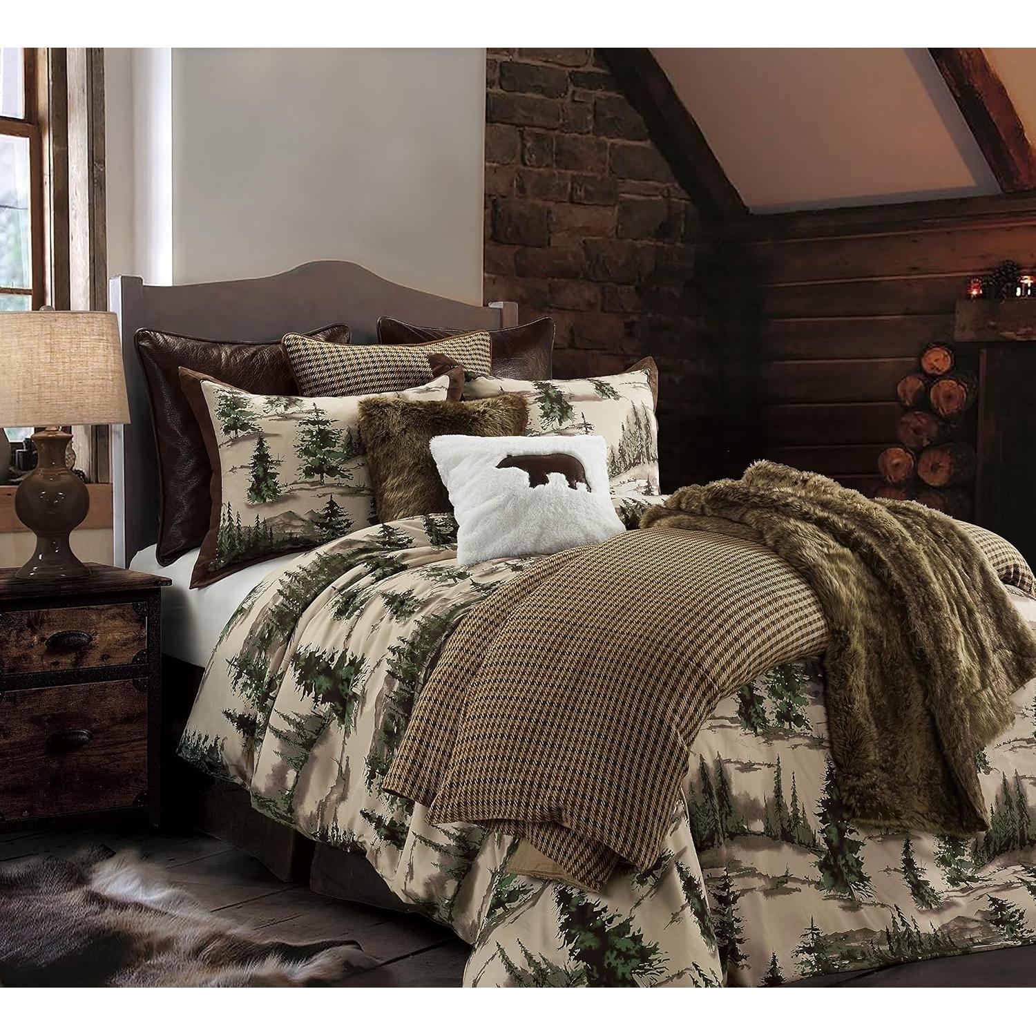 Juego de Edredón Queen Paseo Road Joshua 3 Piezas Cabaña