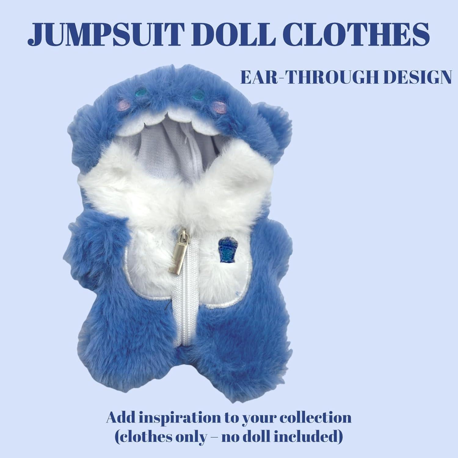 Disfraz de Tiburón para Muñeca 17cm - Atuendo Hecho a Mano