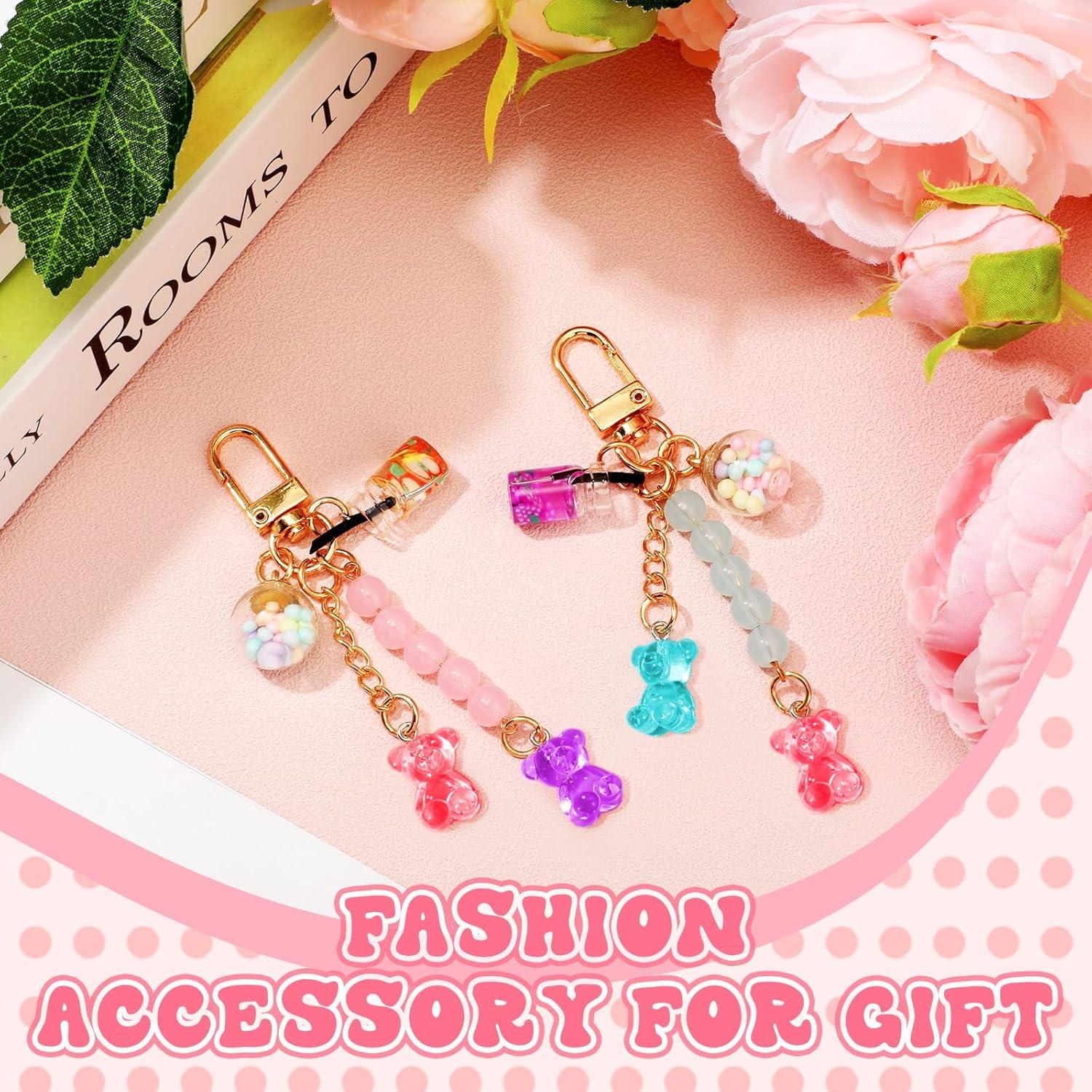 Llavero de Oso de Resina Ecally Cute - 2 Piezas para Mujeres