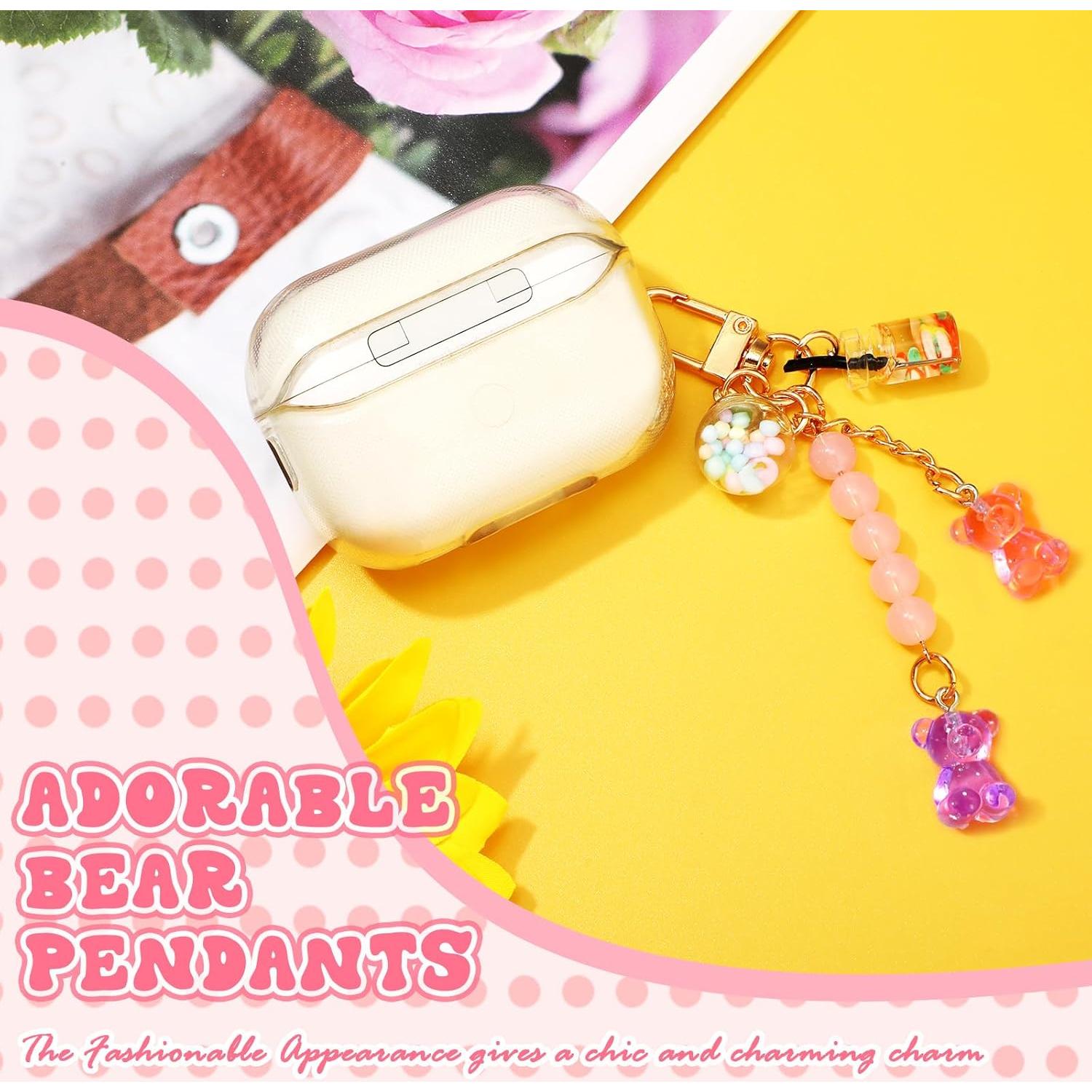 Llavero de Oso de Resina Ecally Cute - 2 Piezas para Mujeres