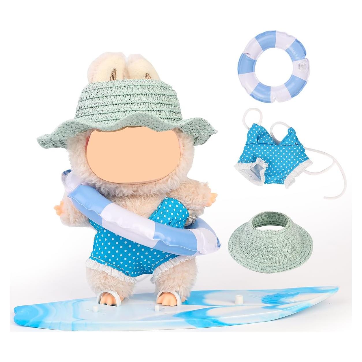 Conjunto de Ropa para Muñecas SnyBaooie 15-17cm Hawaiano