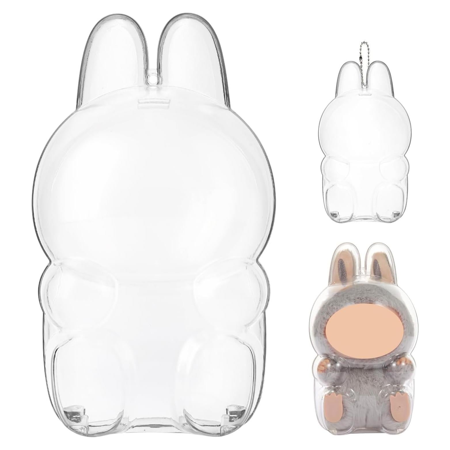Funda Protectora Hekisace para Labubu - Caja Dura Transparente