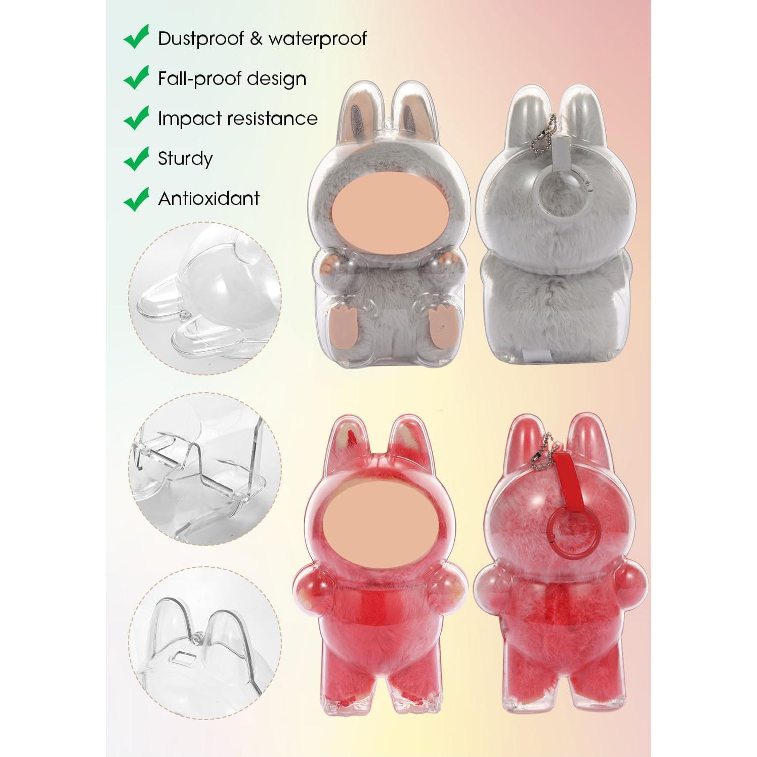 Funda Protectora Hekisace para Labubu - Caja Dura Transparente