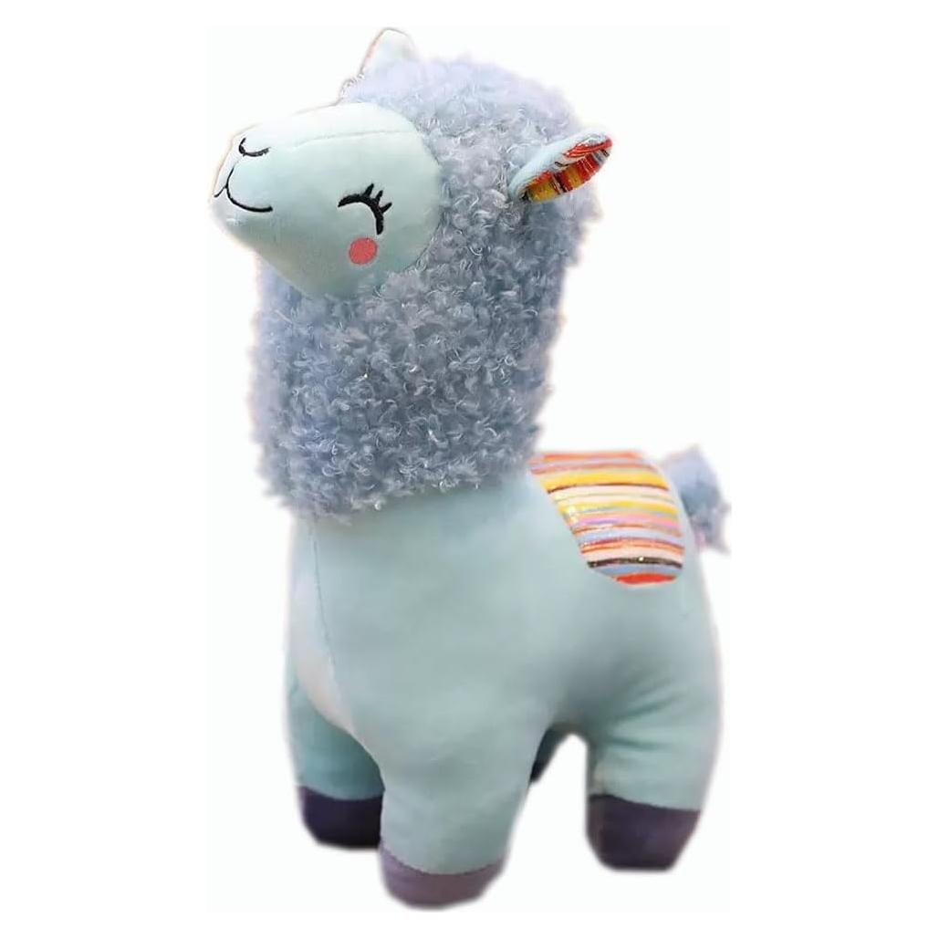 Juguete de Peluche Llama Alpaca YUKOUQIAN 25.4 cm Azul