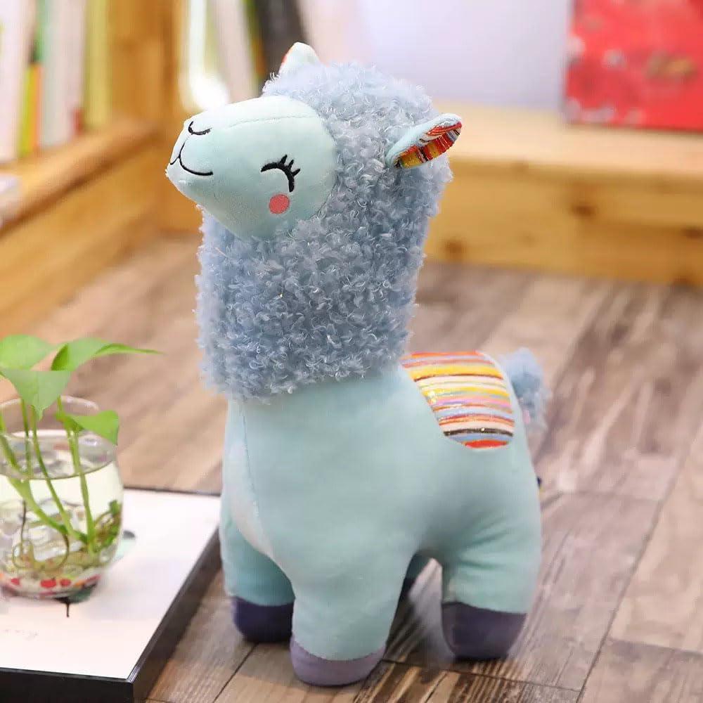 Juguete de Peluche Llama Alpaca YUKOUQIAN 25.4 cm Azul