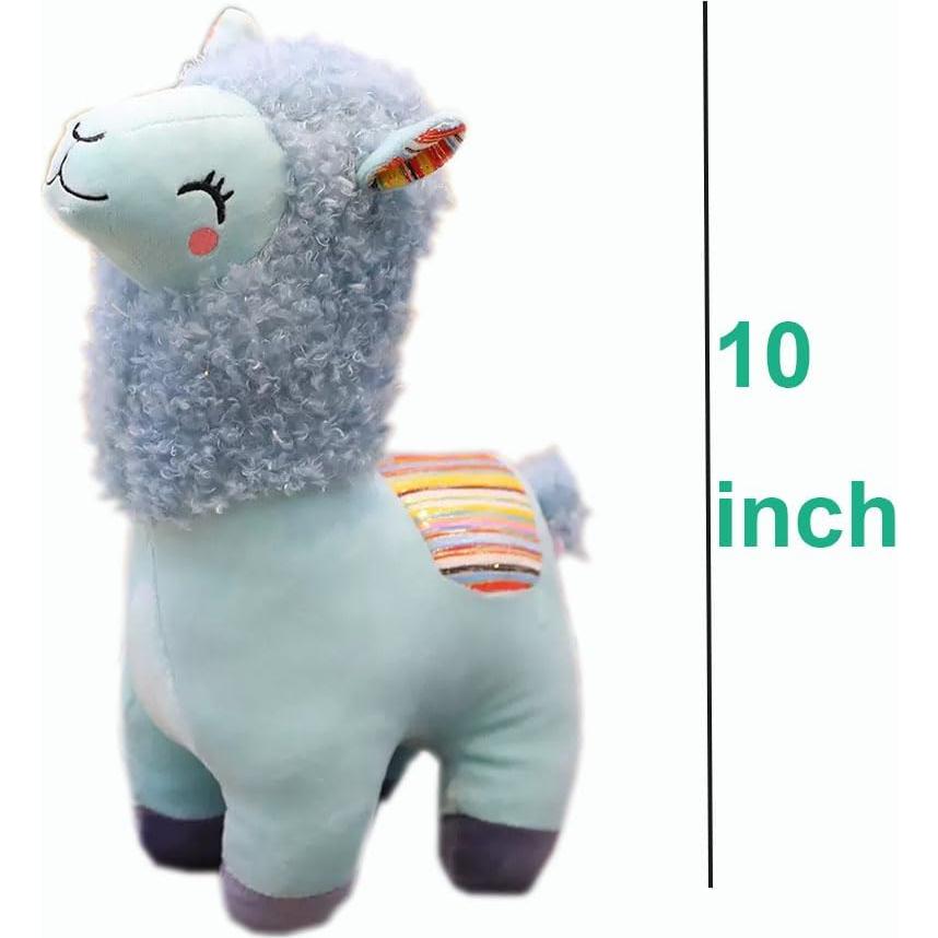 Juguete de Peluche Llama Alpaca YUKOUQIAN 25.4 cm Azul