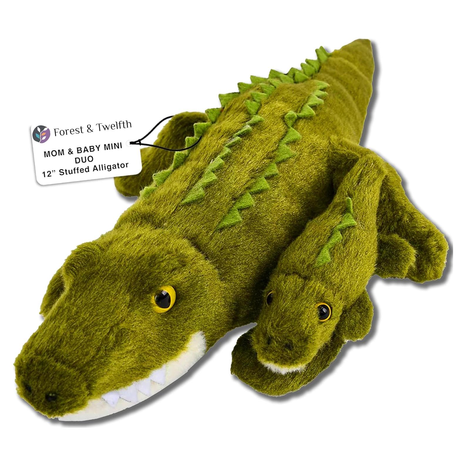 Cocodrilo de Peluche Mamá y Bebé Forest & Twelfth 20.6x11.2 cm