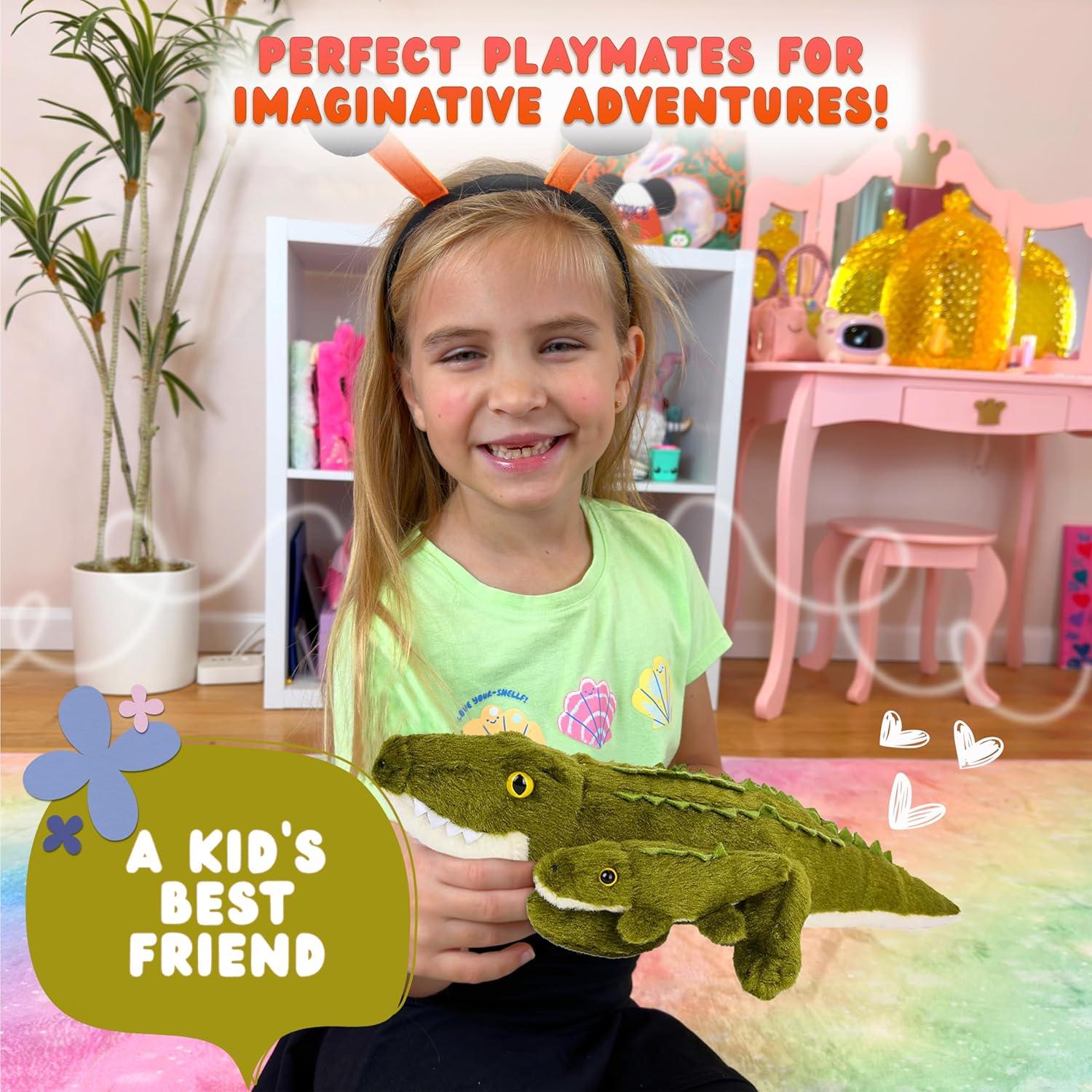 Cocodrilo de Peluche Mamá y Bebé Forest & Twelfth 20.6x11.2 cm