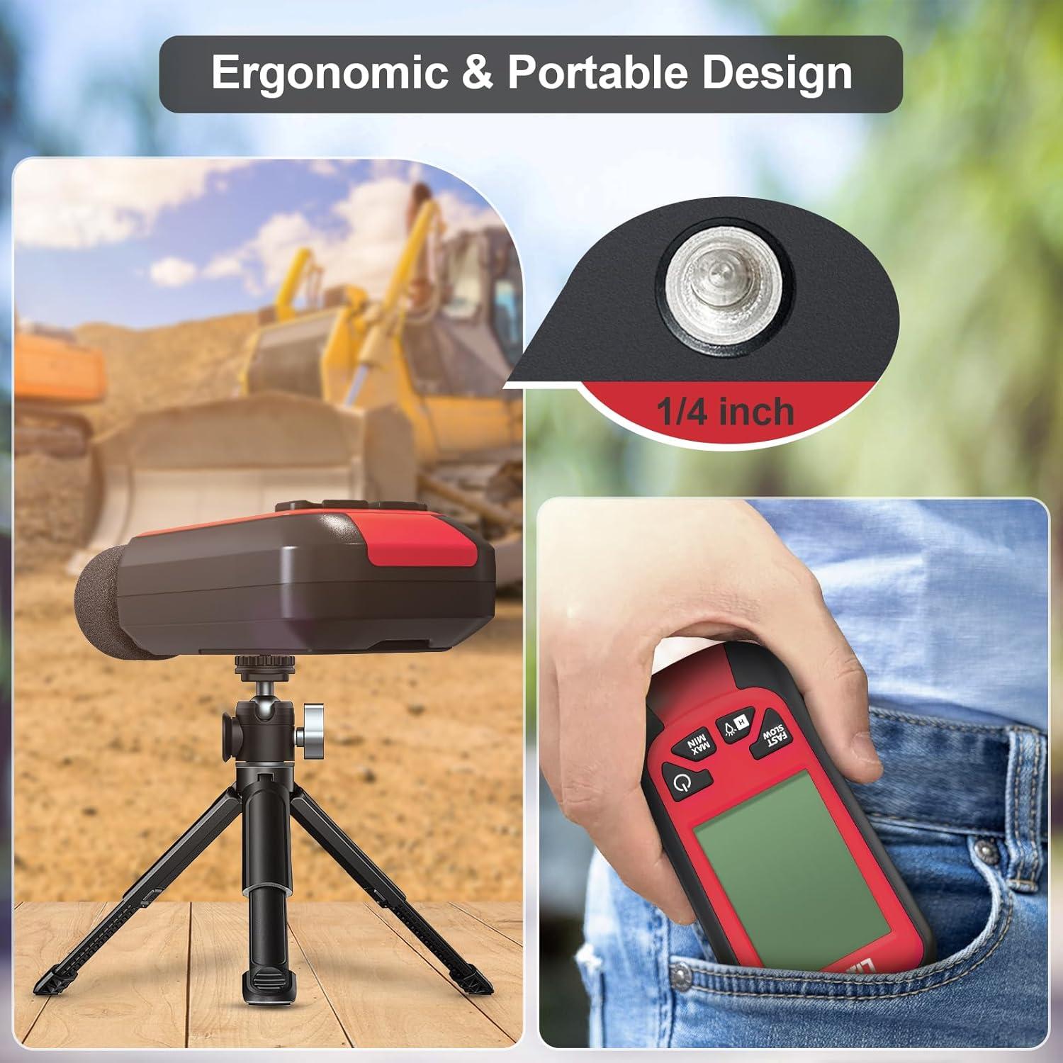 Medidor de Decibelios LONVOX LSM100 con Pantalla LCD 2.45"