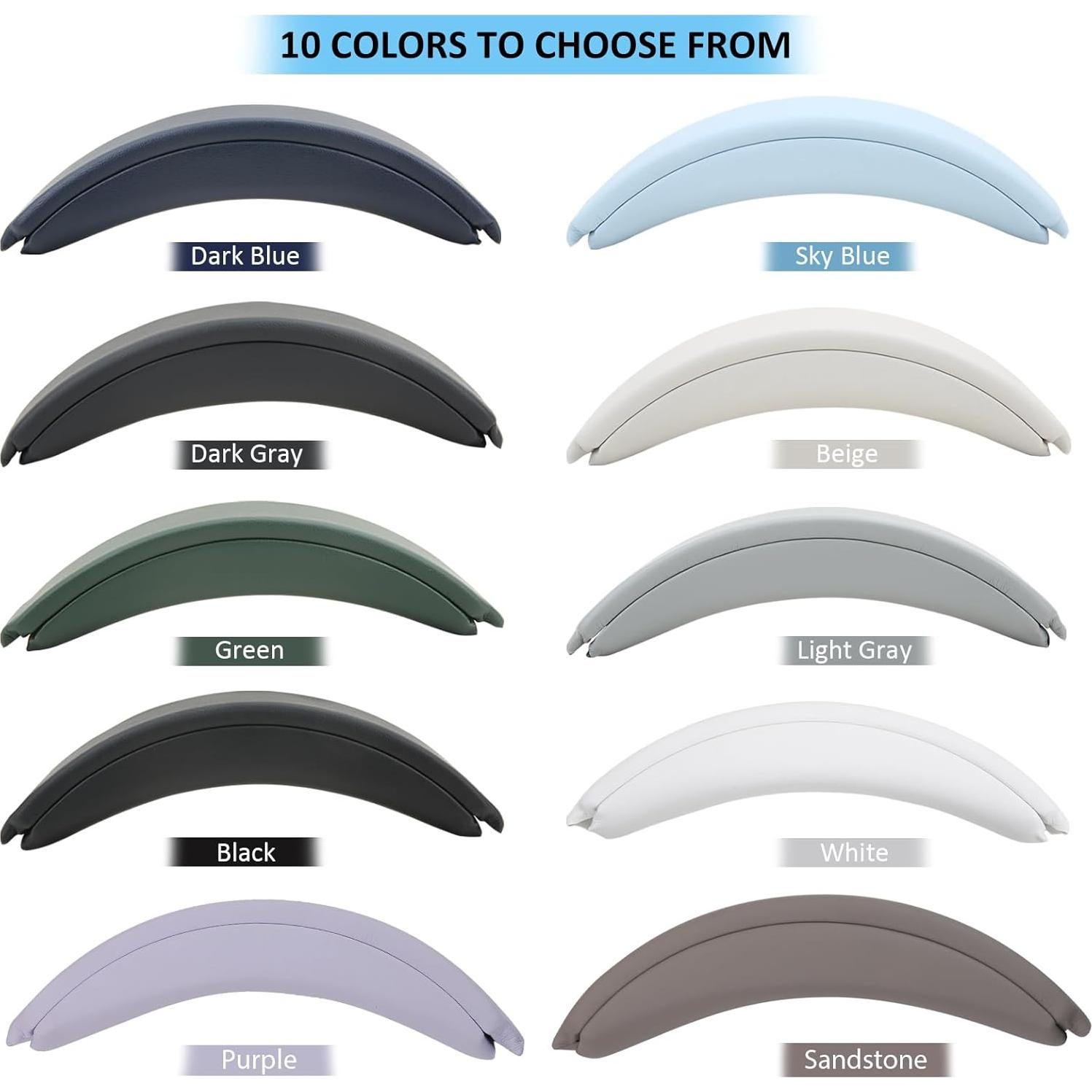 Almohadilla de cabeza de reemplazo Earrock para Bose QC35 QC45 Beige