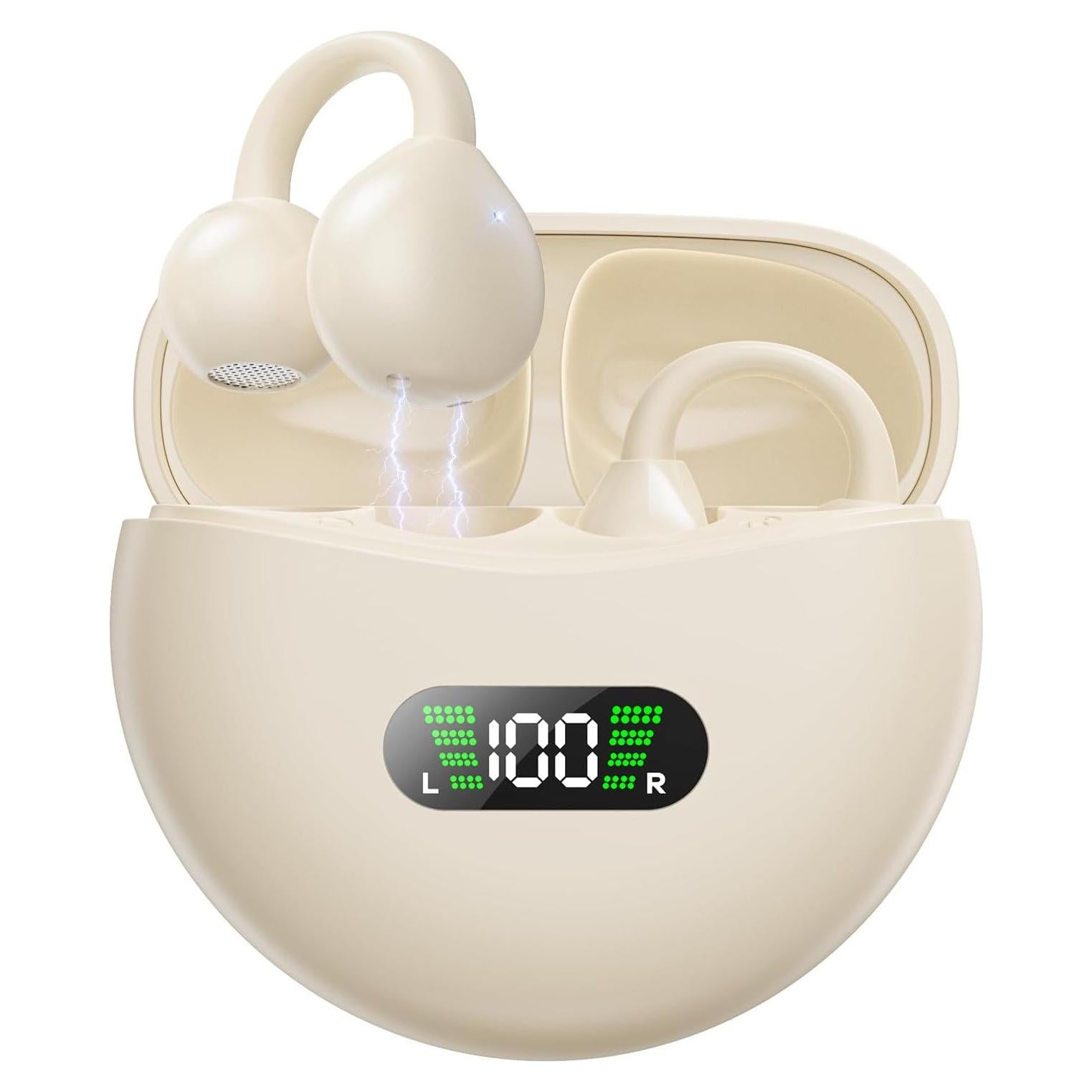 Auriculares Bluetooth Inalámbricos Conducción Ósea m79 - Amarillo Claro