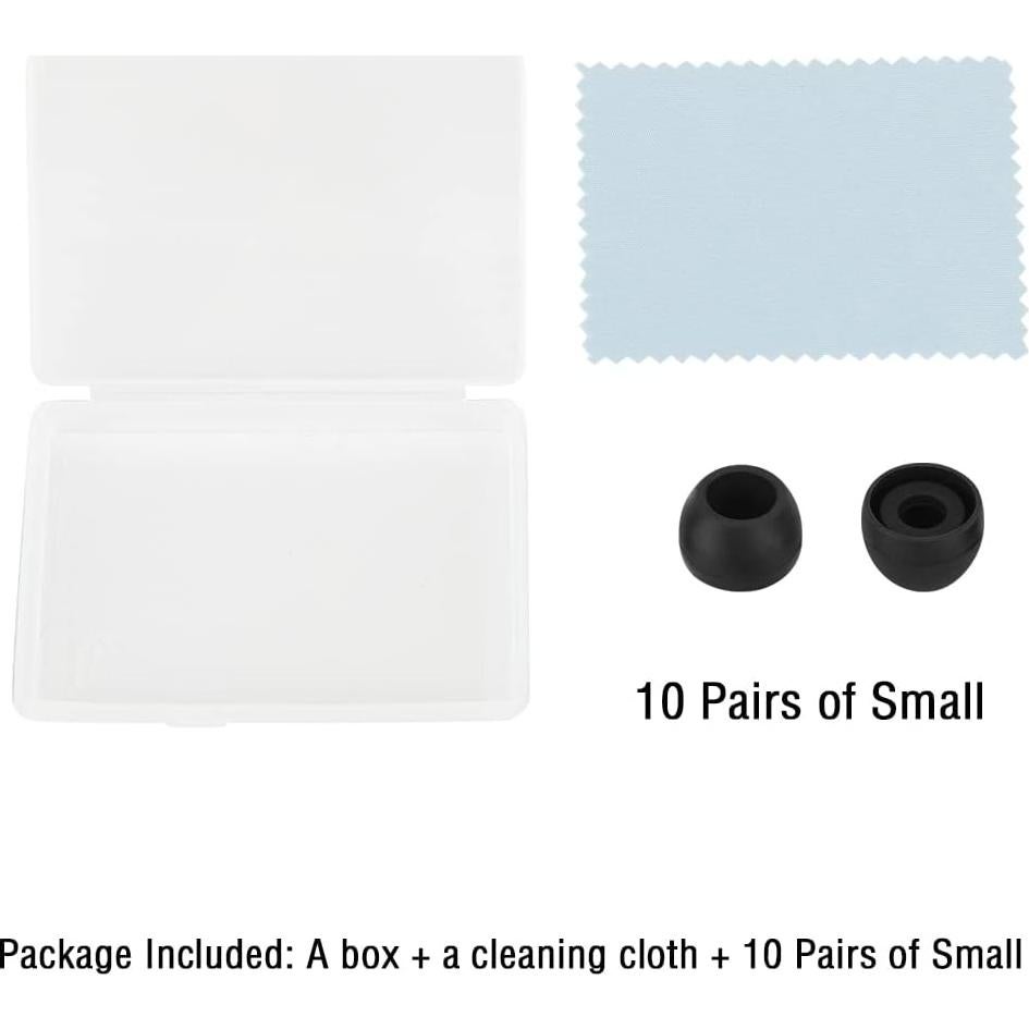 Consejos de Silicona para Auriculares In-Ear WKYMY - 10 Pares Negros