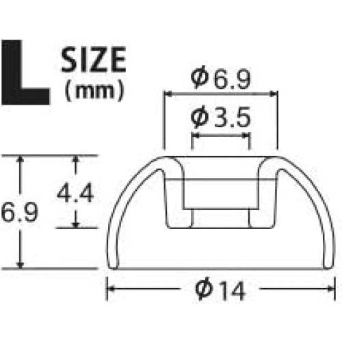 Puntas de Repuesto AZLA SednaEarfit Crystal TWS Tamaño L