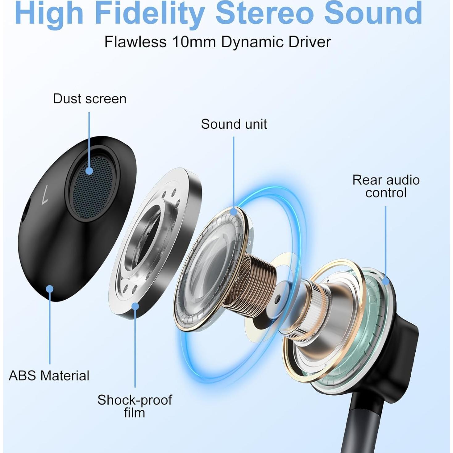 Auriculares USB C con micrófono para Samsung Galaxy y iPhone