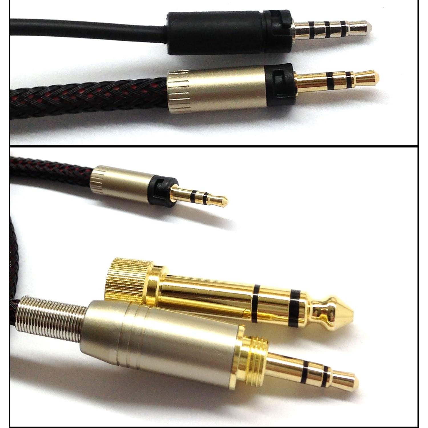 Cable de audio de reemplazo NewFantasia 1.2m para Sennheiser