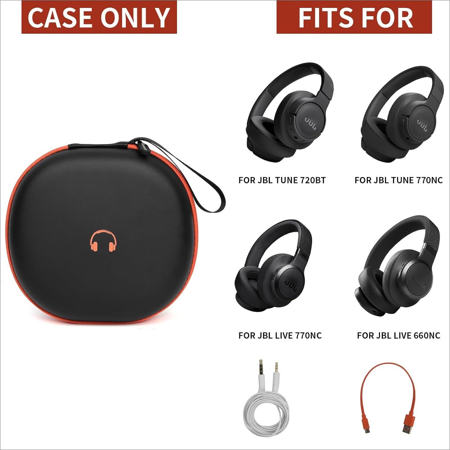 Funda Dura para Auriculares Bluetooth COMECASE - Negro