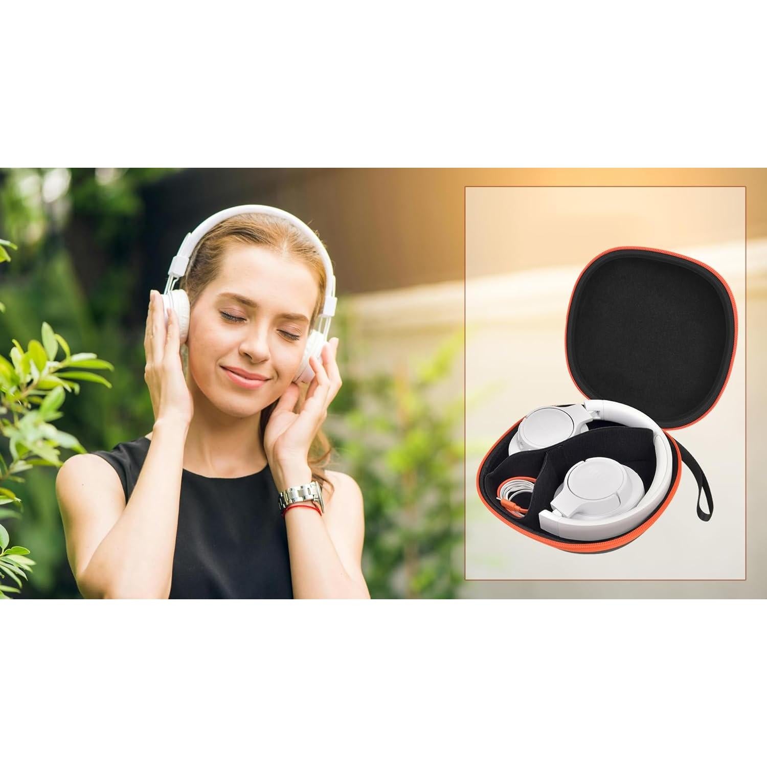 Funda Dura para Auriculares Bluetooth COMECASE - Negro