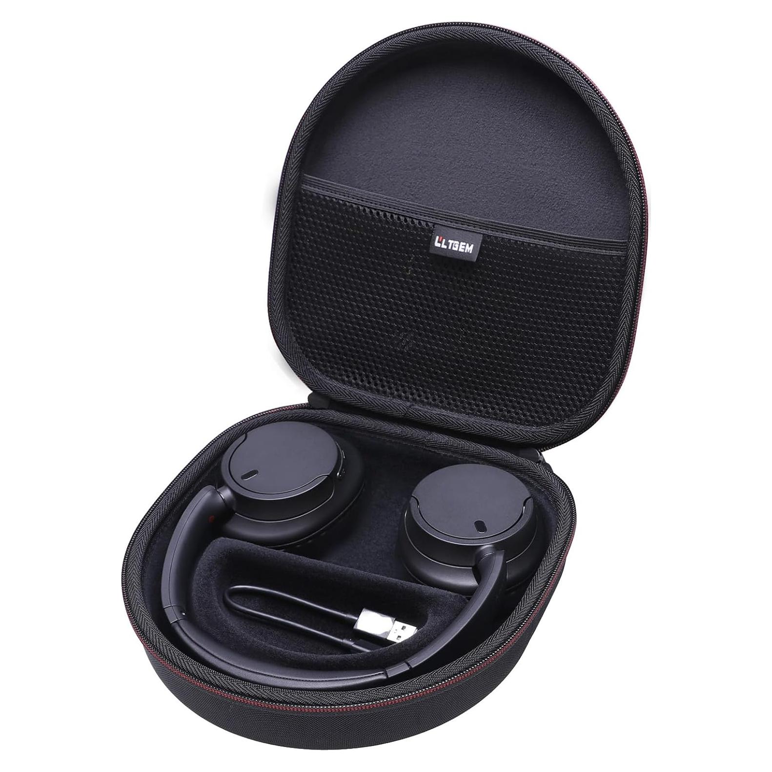 Funda LTGEM para Auriculares Sony WH-CH720N/WH-CH520, Negro
