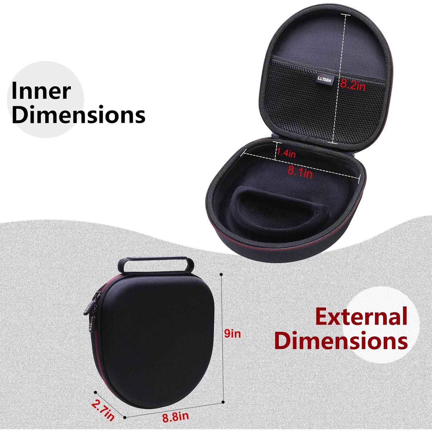 Funda LTGEM para Auriculares Sony WH-CH720N/WH-CH520, Negro