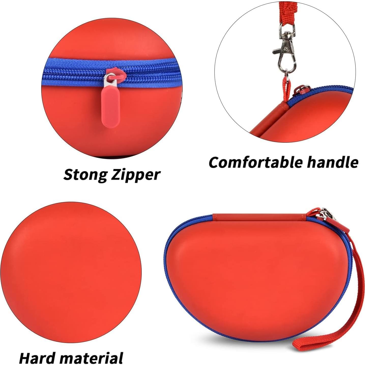 Funda ANKHOH para Auriculares Bluetooth Niños 19x13cm Rojo-Azul