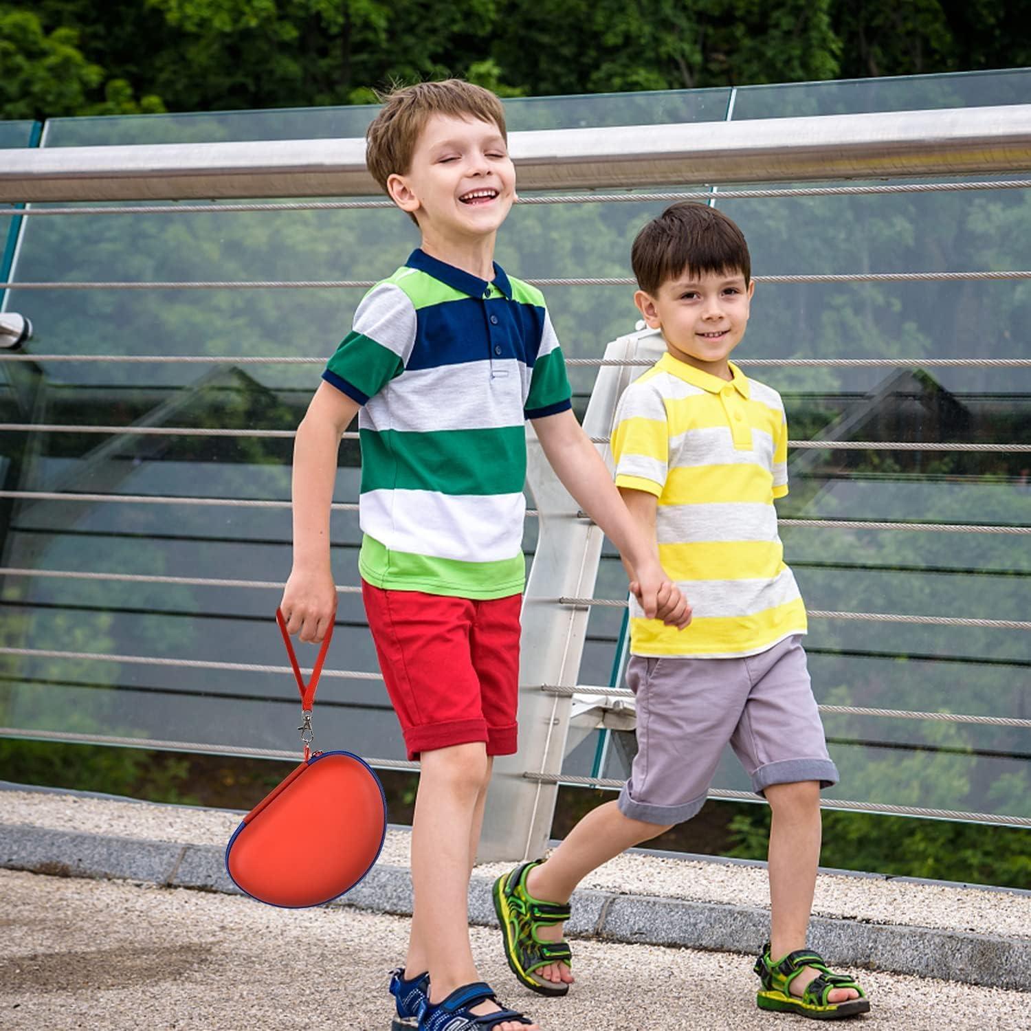 Funda ANKHOH para Auriculares Bluetooth Niños 19x13cm Rojo-Azul