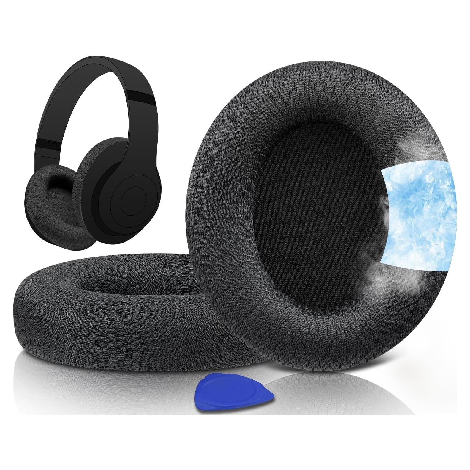 Almohadillas de Gel Refrigerante SOULWIT para Auriculares Beats Studio Pro - Negro