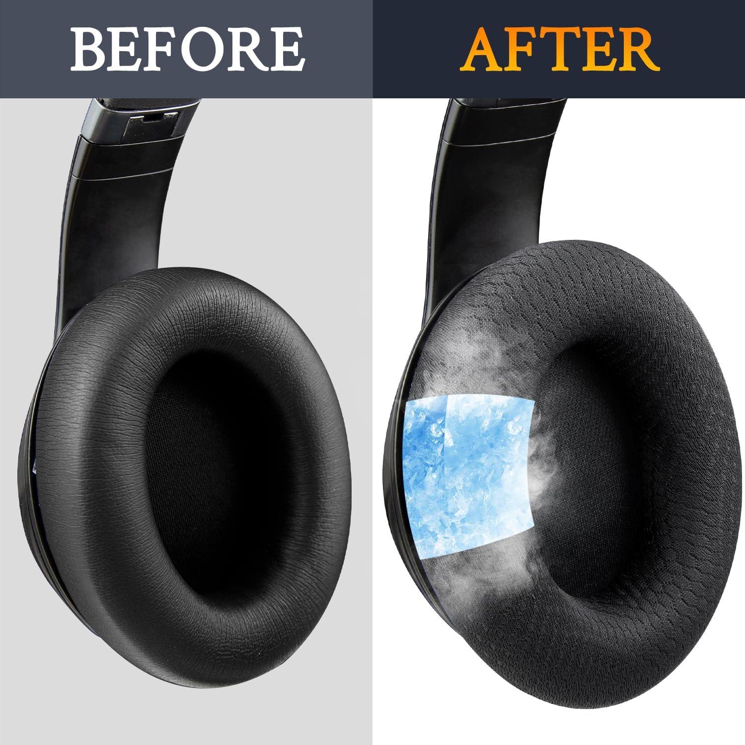 Almohadillas de Gel Refrigerante SOULWIT para Auriculares Beats Studio Pro - Negro