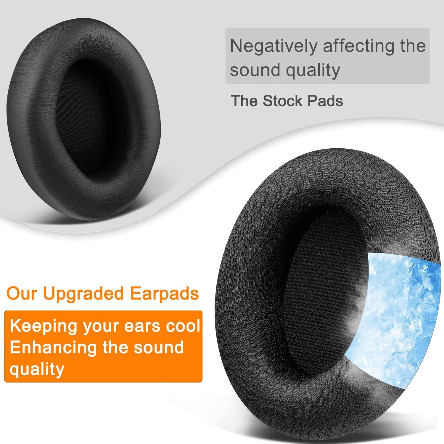 Almohadillas de Gel Refrigerante SOULWIT para Auriculares Beats Studio Pro - Negro