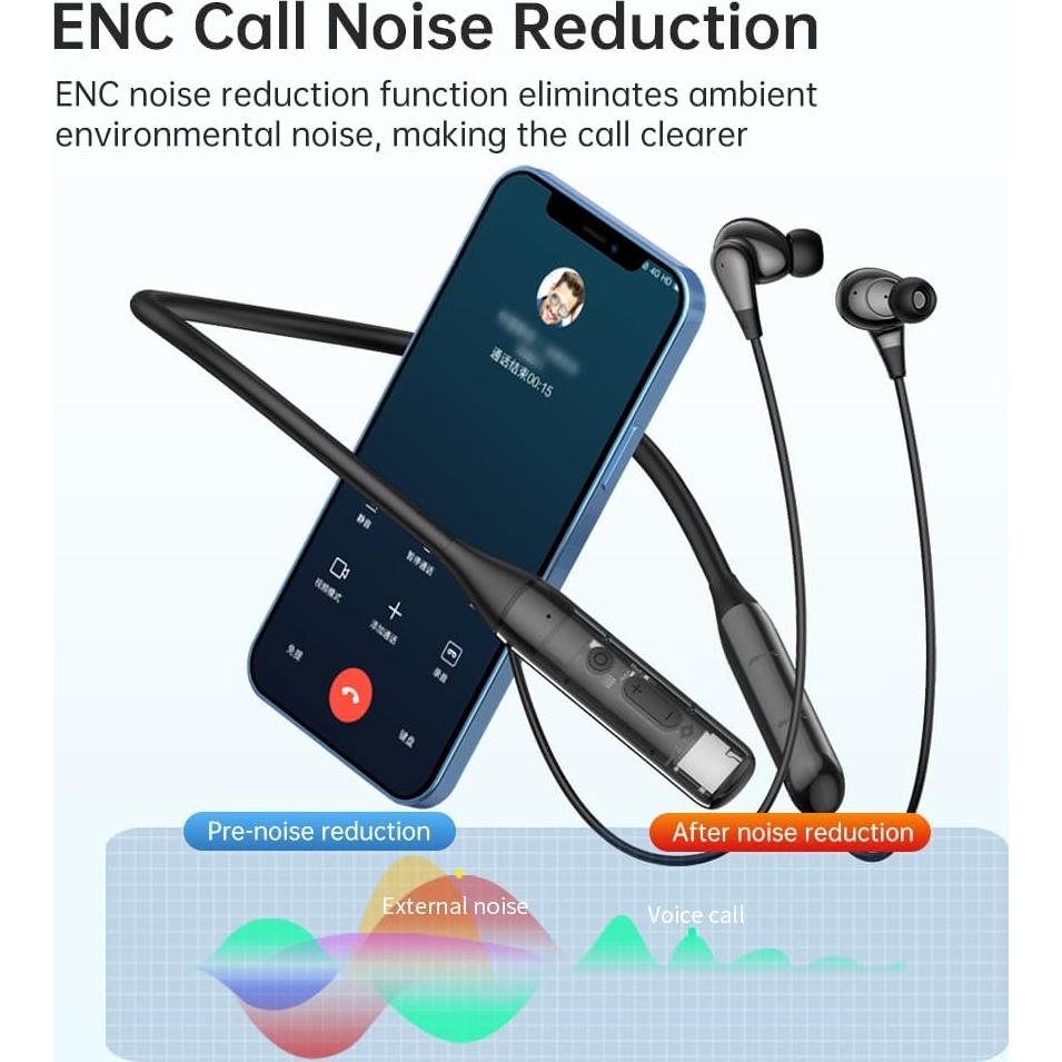 Auriculares Bluetooth MOCANIO mocaY13 Inalámbricos 100H Negro