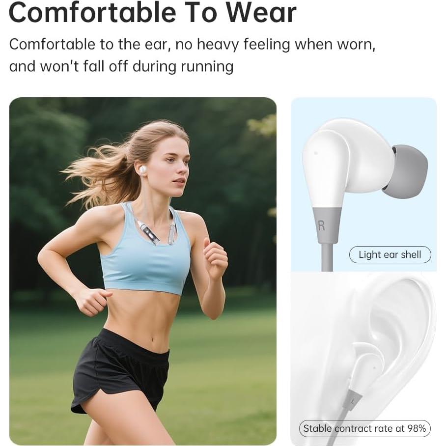 Auriculares Bluetooth MOCANIO mocaY13 Inalámbricos 100H Negro