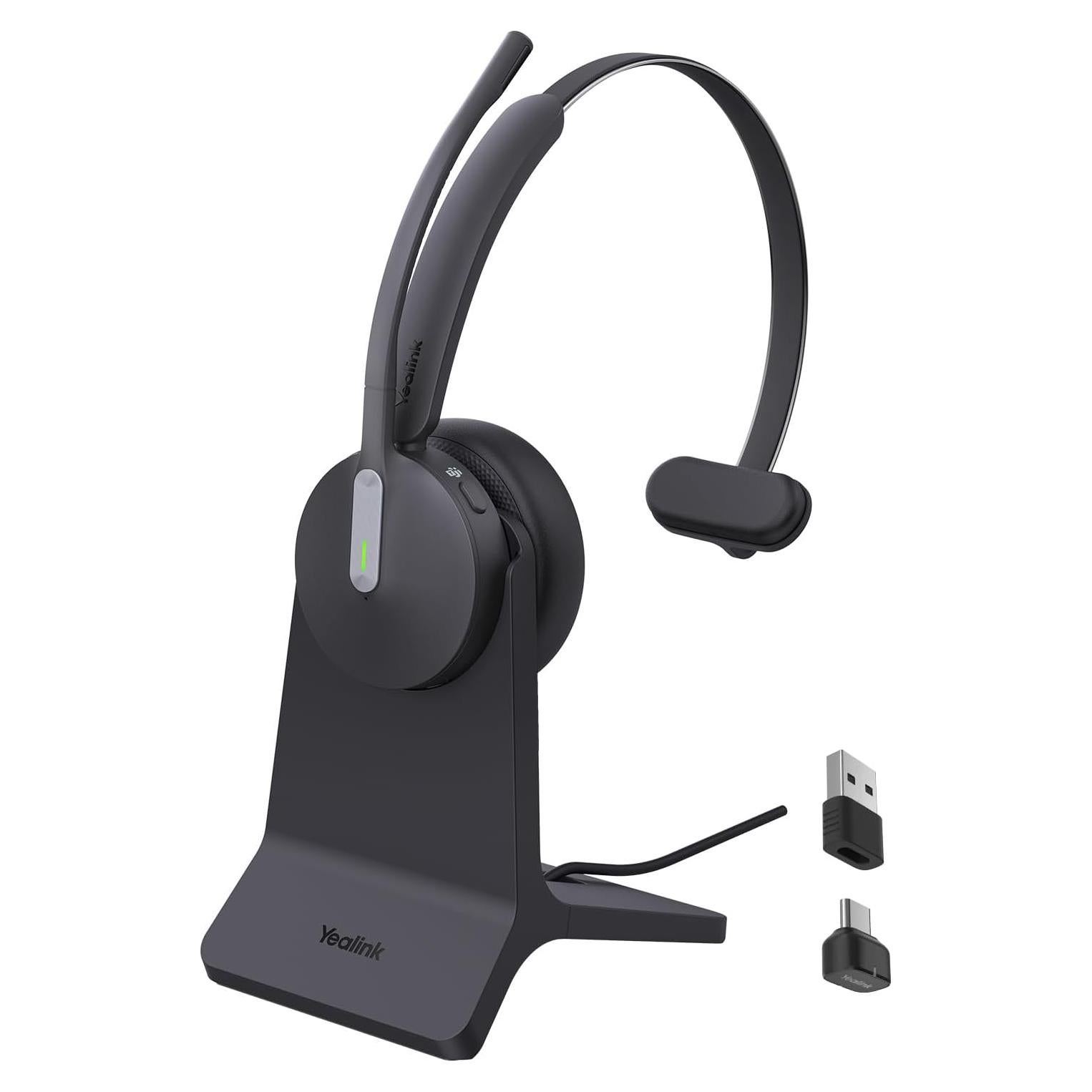 Auricular Inalámbrico Yealink BH70 Mono con Base USB-C, 35h Batería