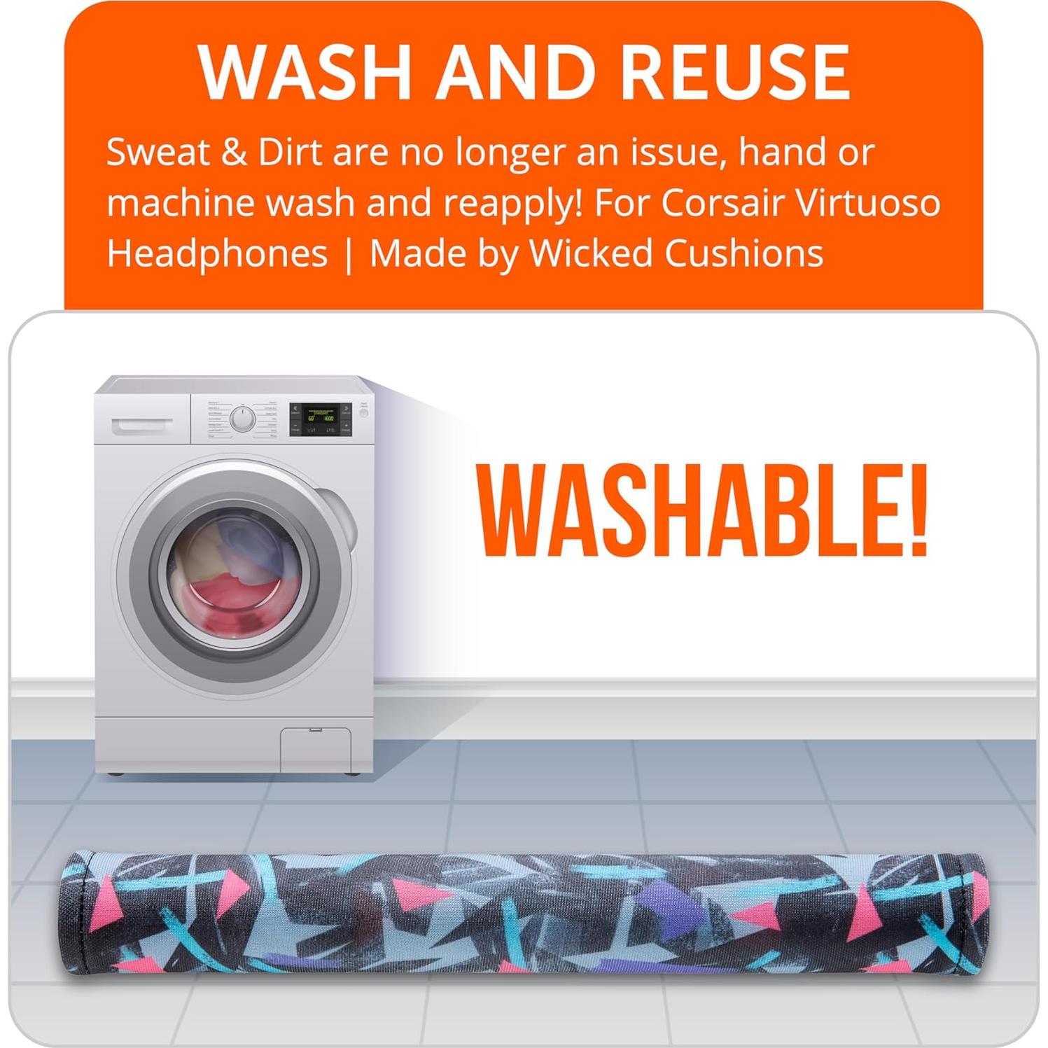 Cubierta Banda Cabeza WC BandZ para Auriculares Corsair Virtuoso - Negro