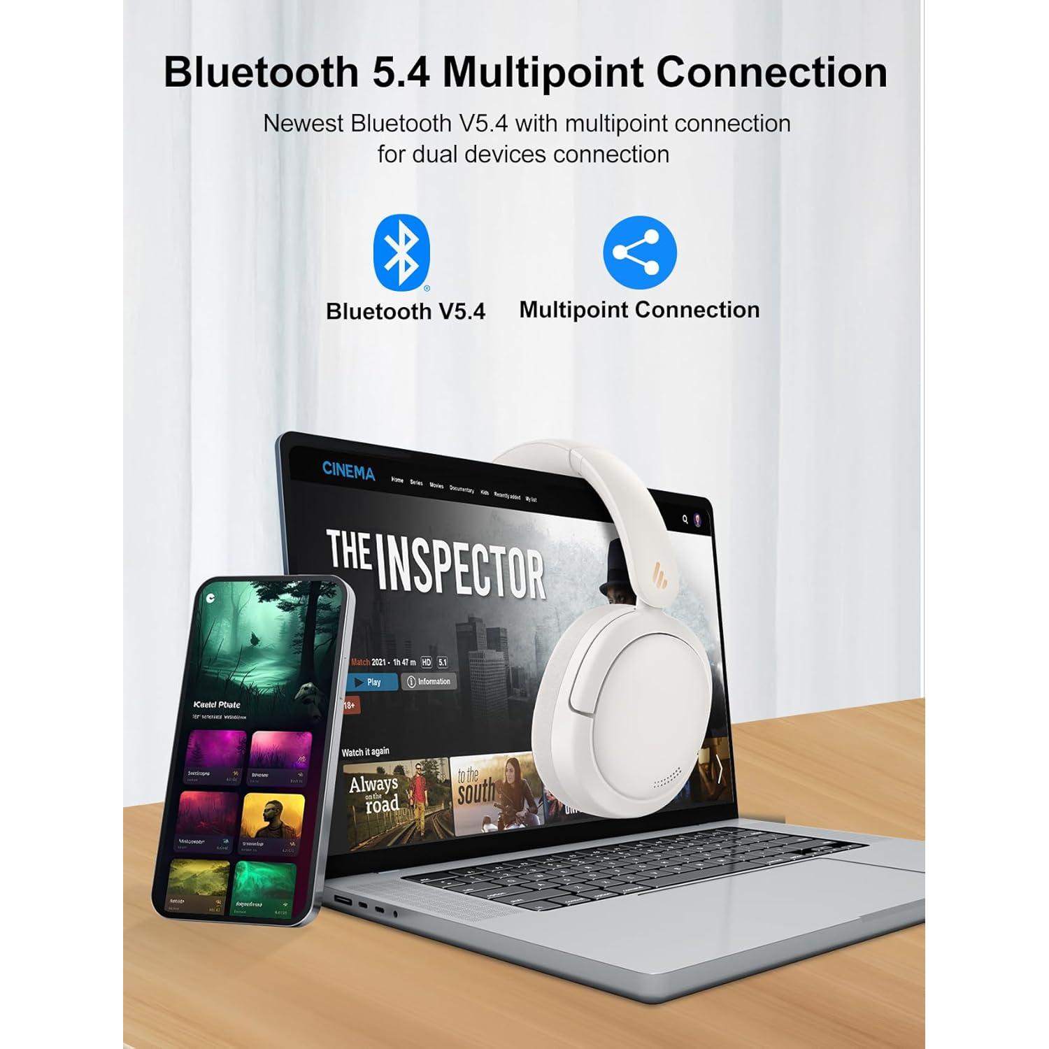 Auriculares Inalámbricos Edifier W800BT Pro -44dB ANC, Bluetooth 5.4