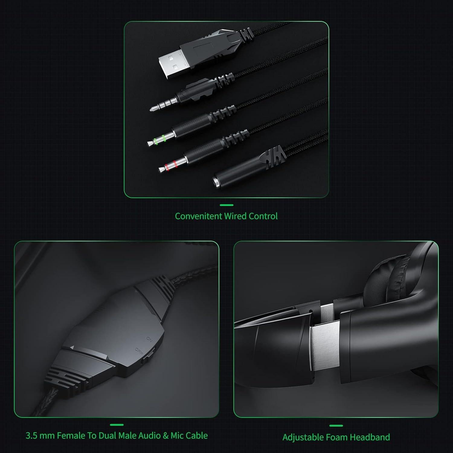 Auriculares Gaming Black Shark BS-X1 50mm con Micrófono