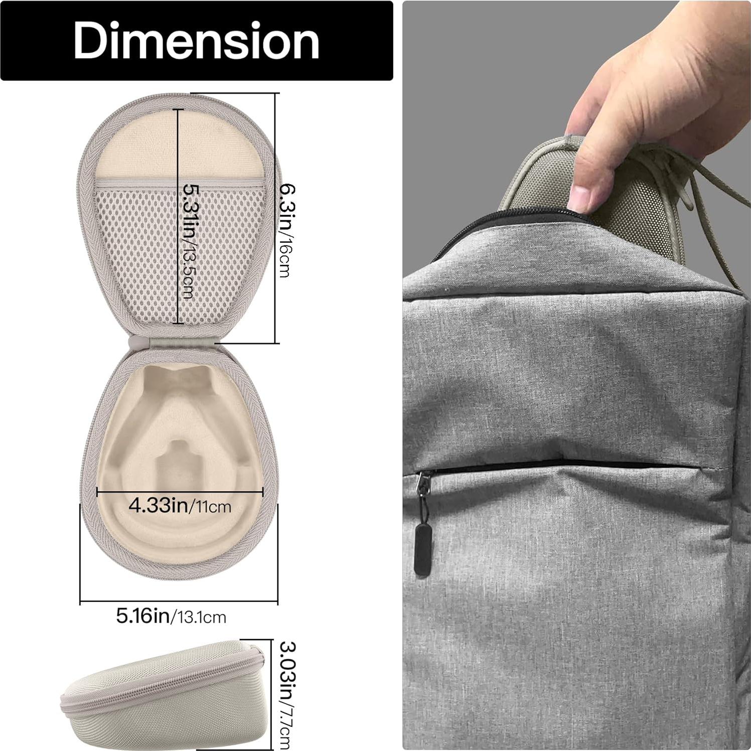 Funda Dura co2CREA para Auriculares SHOKZ Conducción Ósea Beige