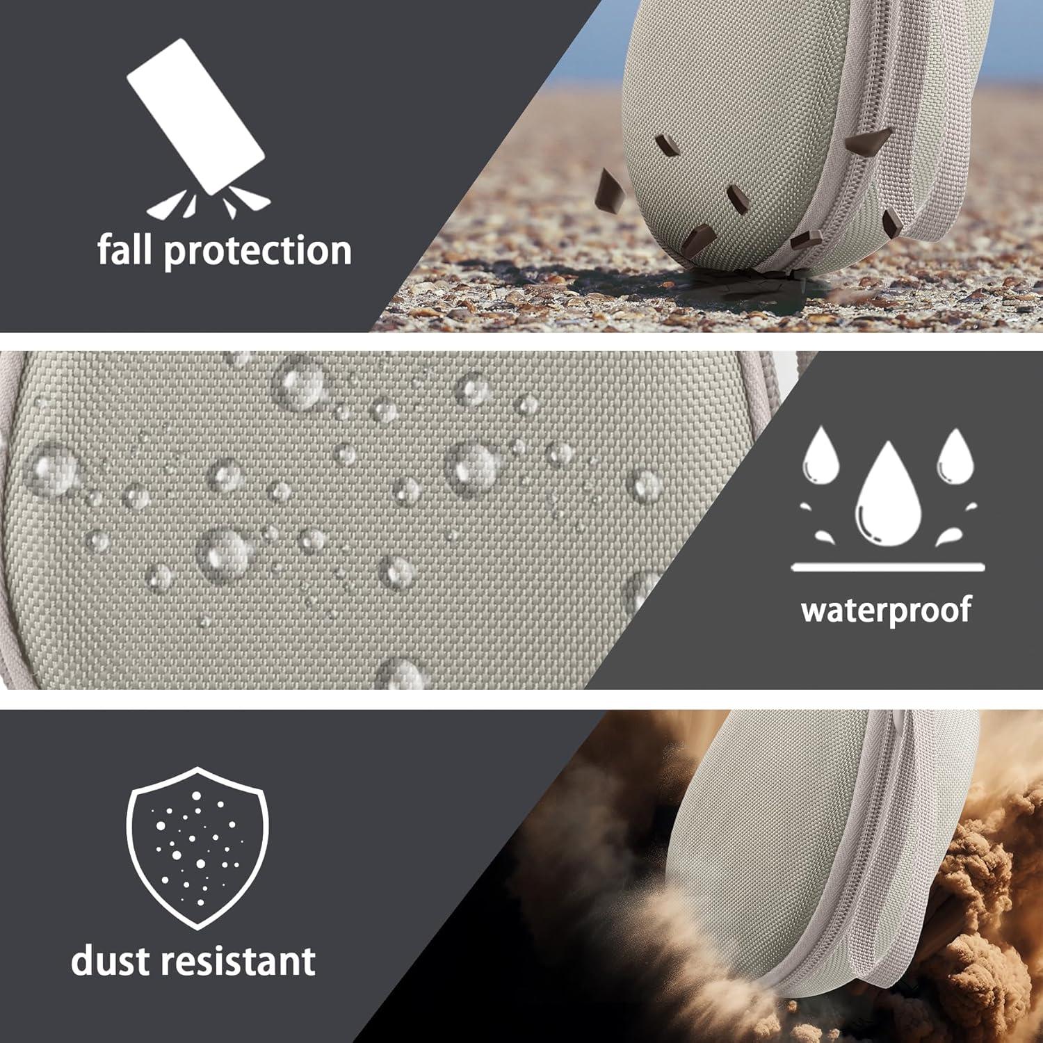 Funda Dura co2CREA para Auriculares SHOKZ Conducción Ósea Beige