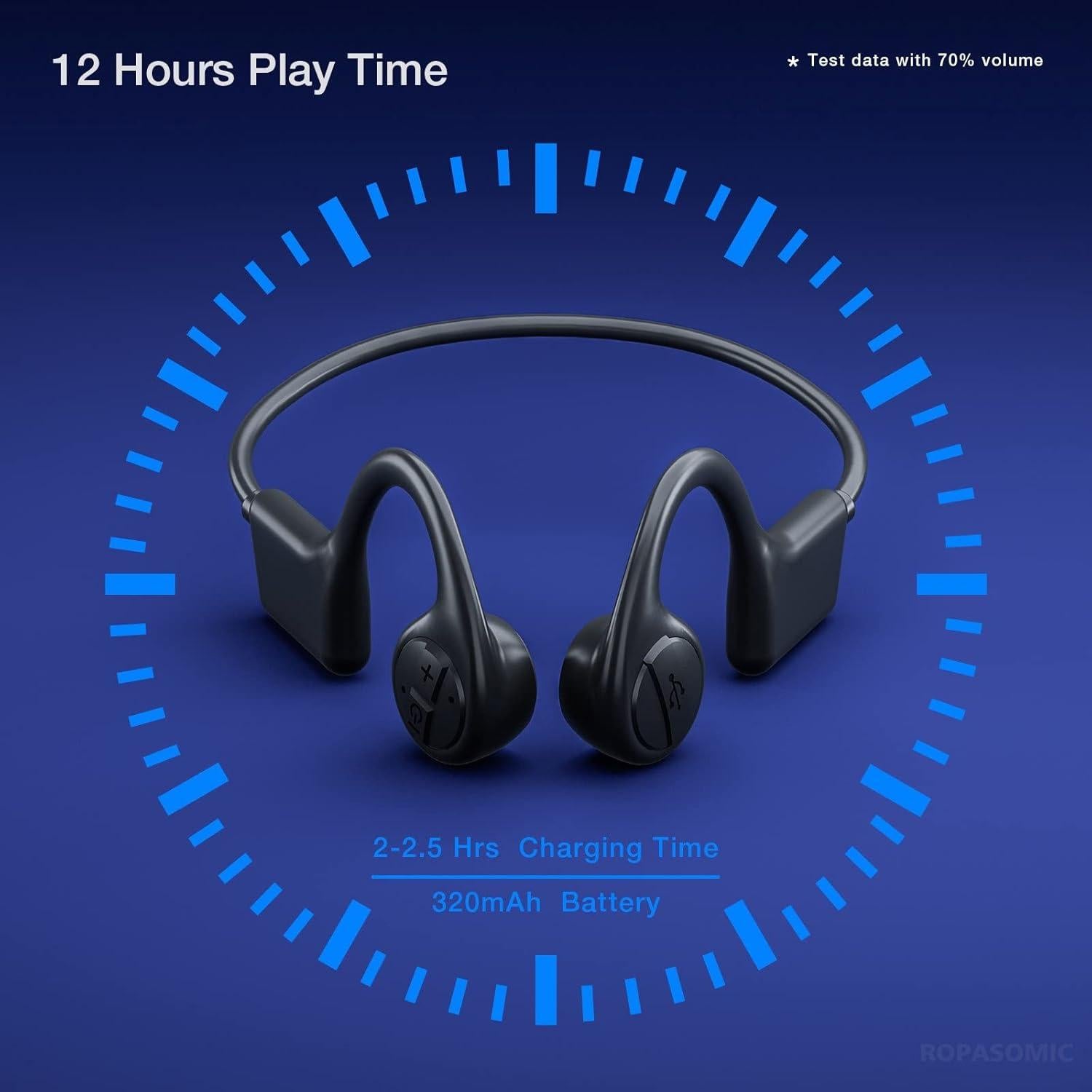 Auriculares Inalámbricos ROPASOMIC Rokbone X7 Conducción Ósea IP55